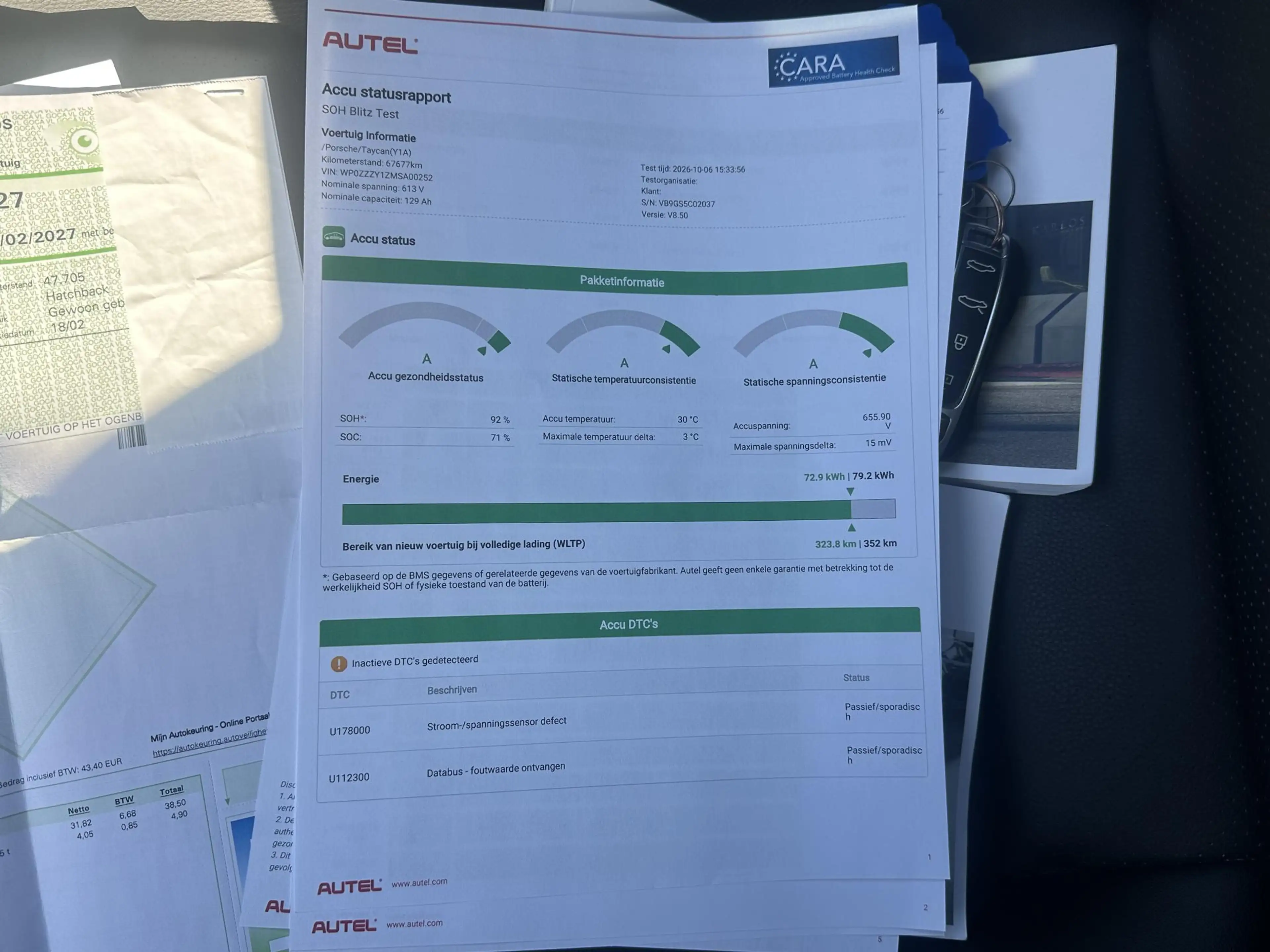 Porsche Taycan 79 kWh SOH 92% | MEM. SEAT | BOSE BOXEN | PANO | S — photo 3