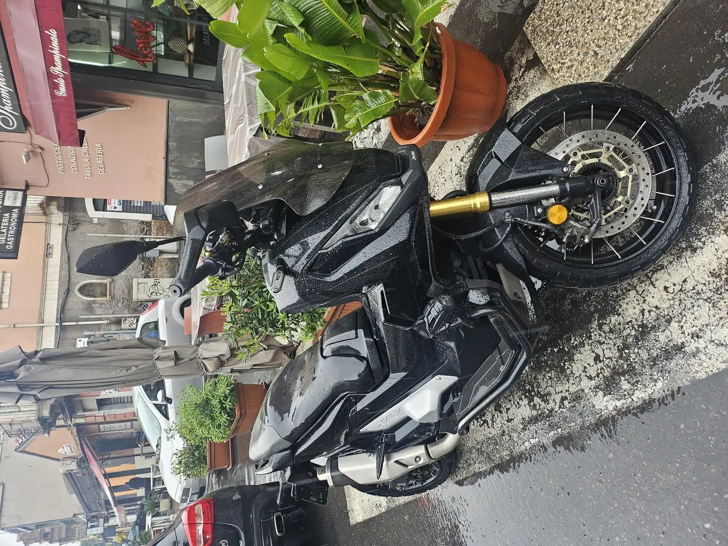 Honda X-ADV paravento pioggia, bauletto più stecche Negru - 1