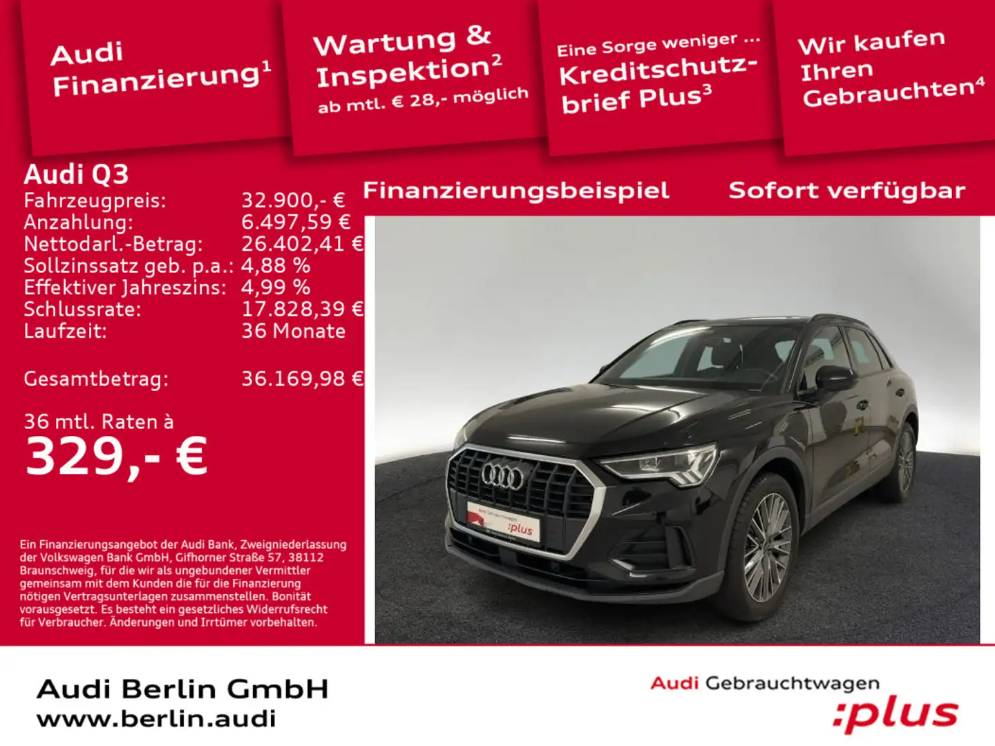 Audi Q3 45 TFSI e S tr. LED NAVI SONOS PANO VIRTUAL Zwart - 1
