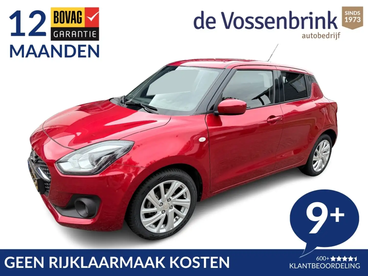 Suzuki Swift 1.2 Select Smart Hybrid Automaat *Geen Afl,kosten* Rood - 1