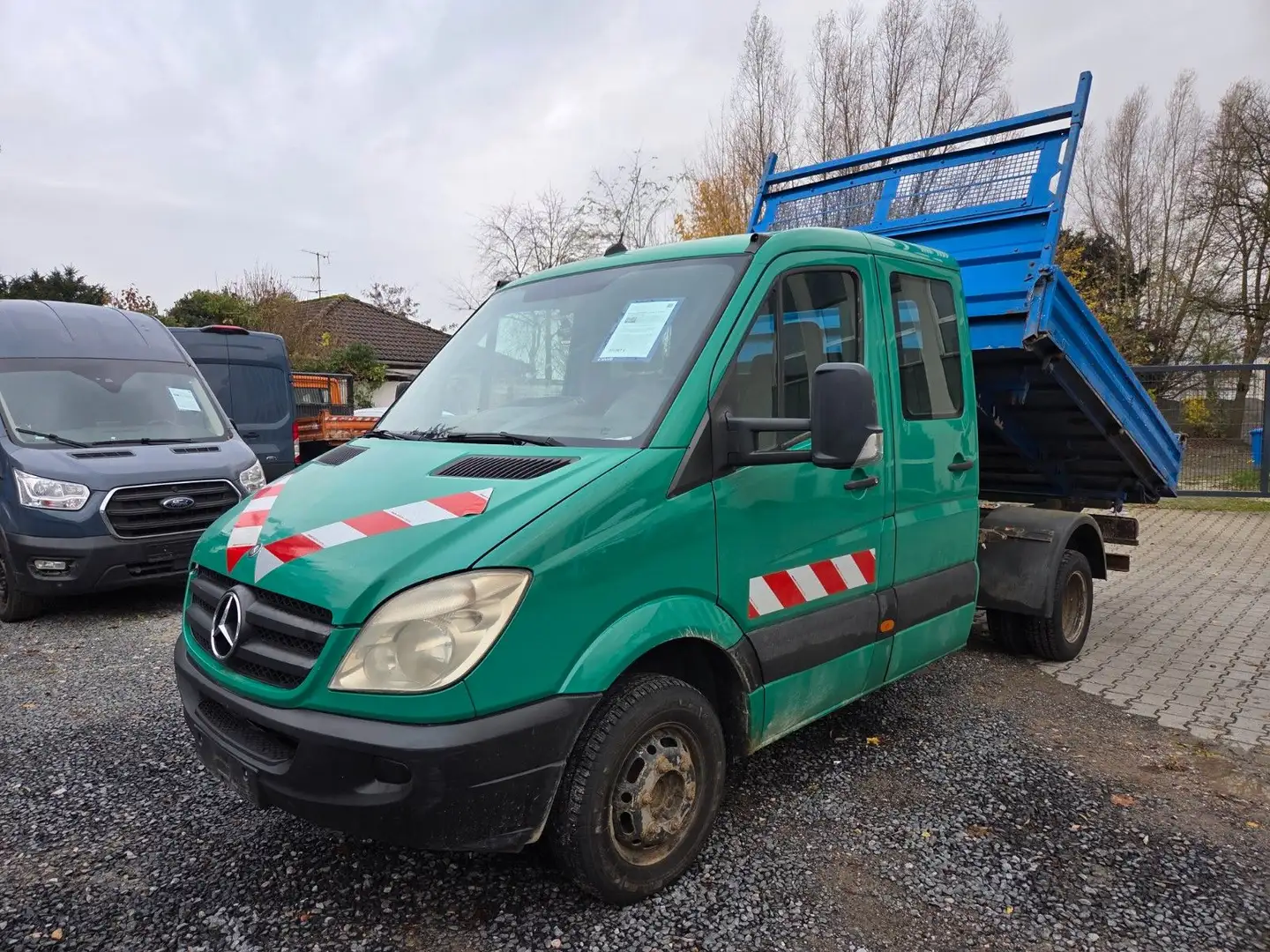 Mercedes-Benz Sprinter DoKa 3 S Kipper 515 CDI AHK  6 Sitze Groen - 1