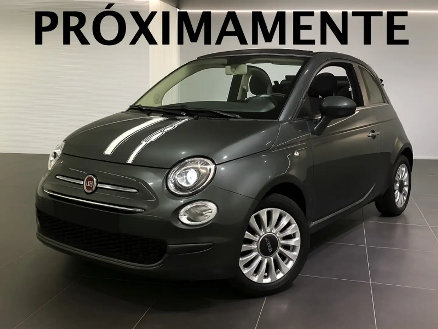 Fiat 500C 1.2 Lounge Gris - 1