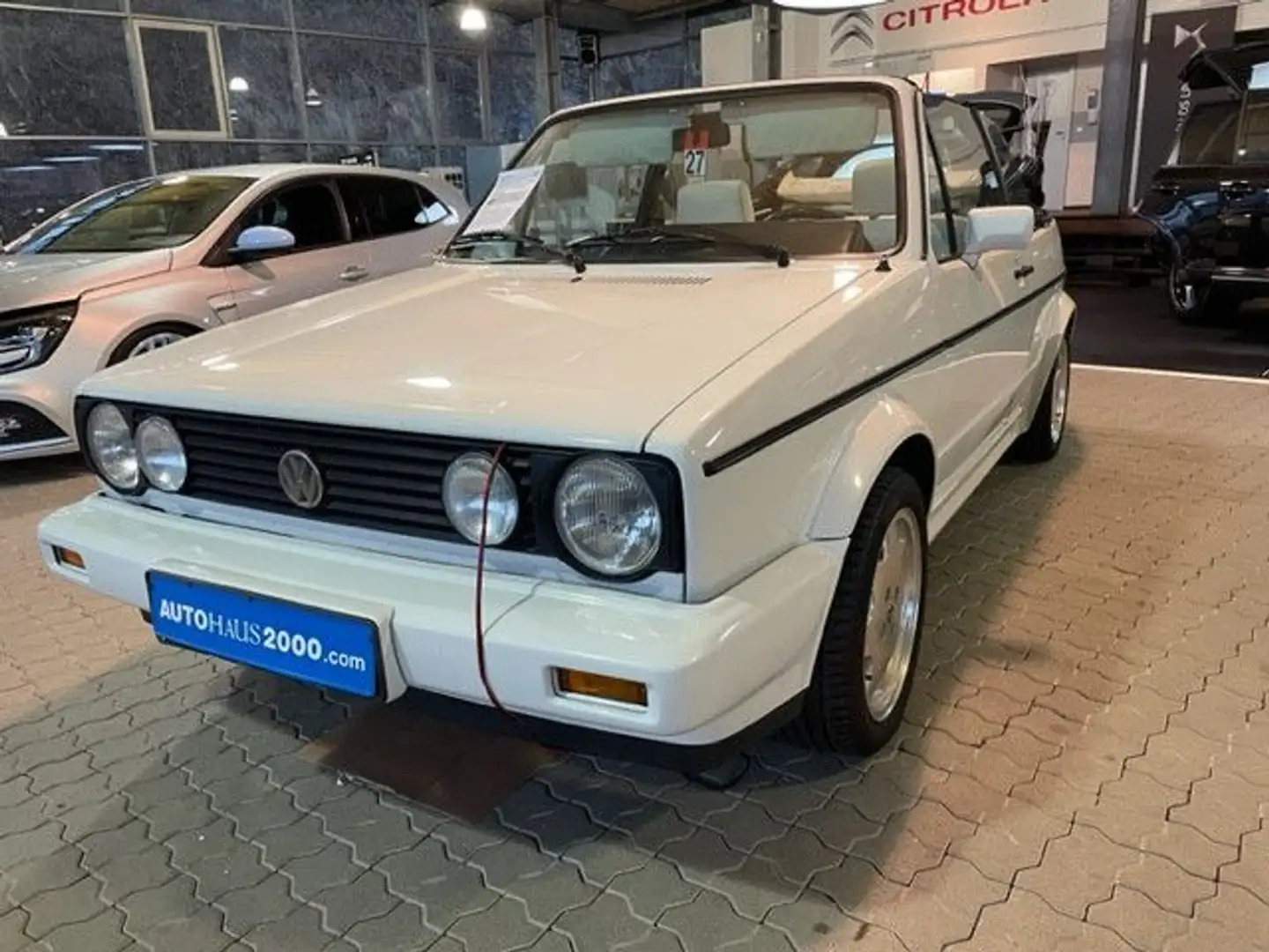 Volkswagen Golf 1,6 CABRIO*LM FELGEN original vo VW*3.HAND Blanc - 1