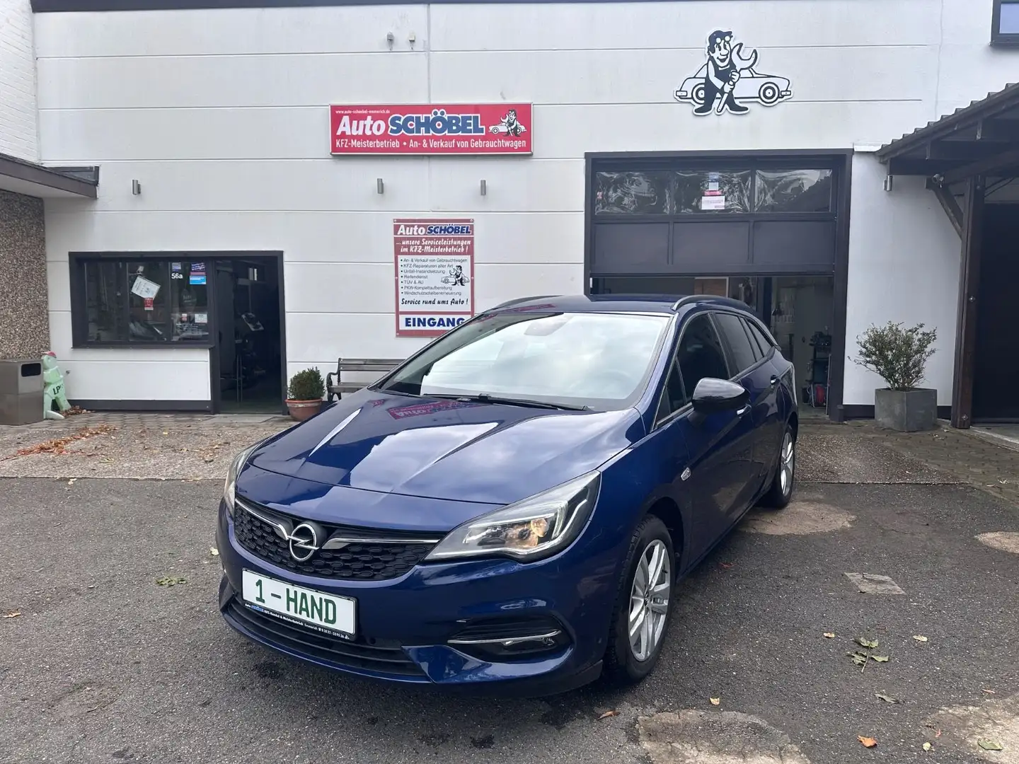 Opel Astra -K-Sports -Tourer-Edition-96kw-AHK-1Hand! Blau - 1