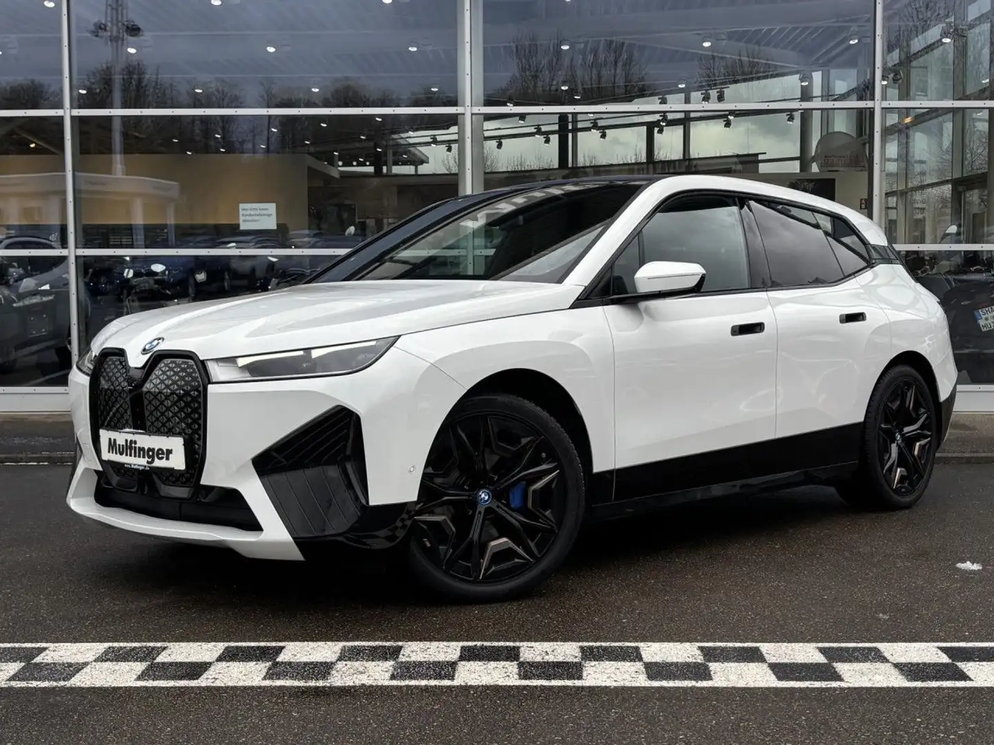 BMW iX x40 Sport HUD ACC SurView Lenkradh. HarKar AHK Weiß - 2