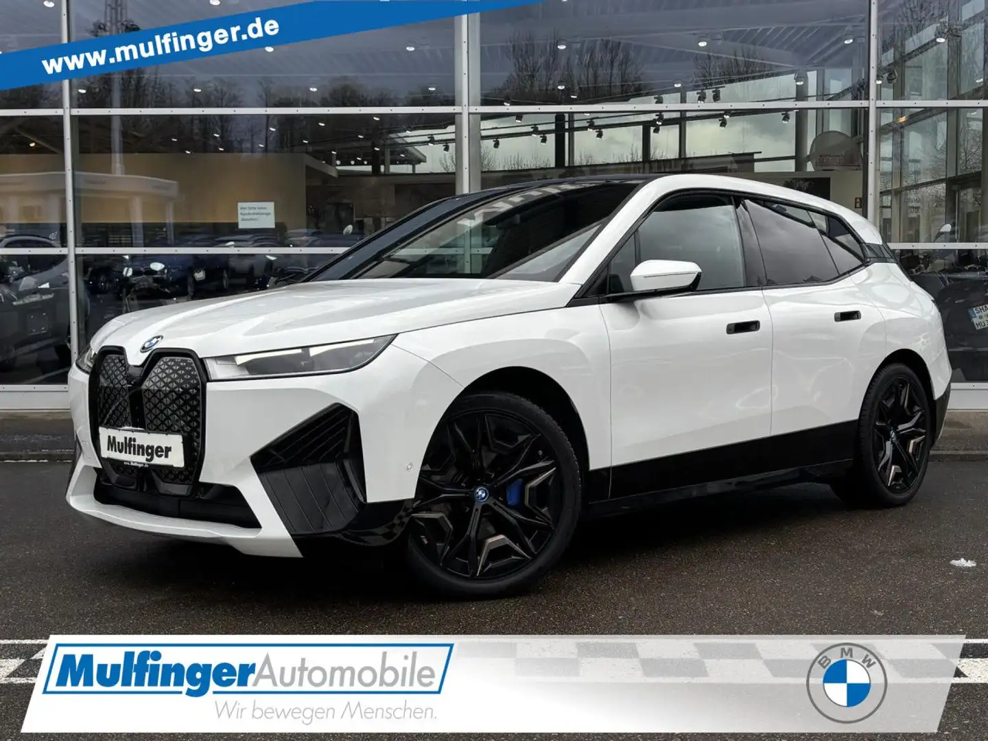 BMW iX x40 Sport HUD ACC SurView Lenkradh. HarKar AHK Weiß - 1