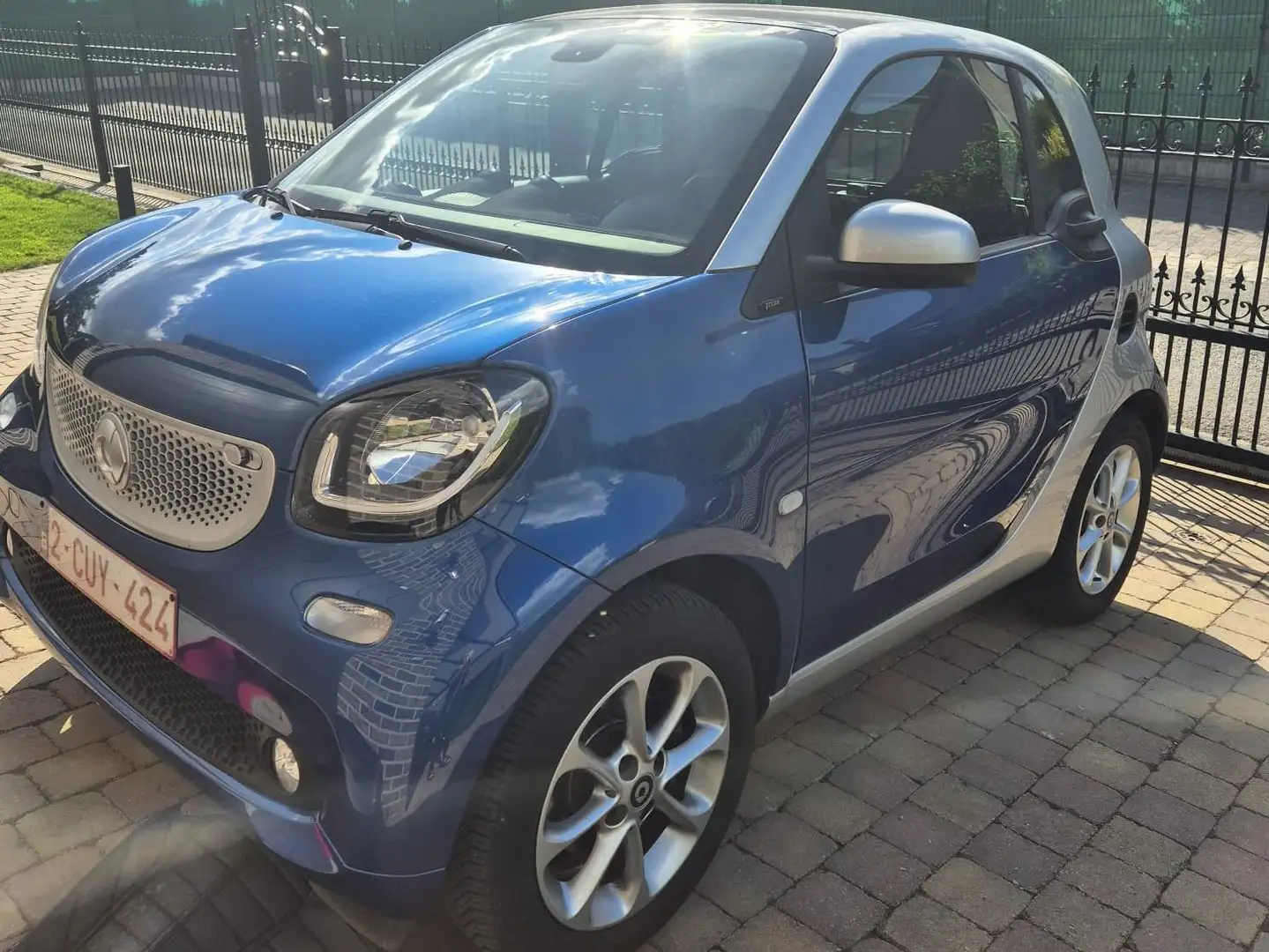 smart forTwo Fortwo coupé 1.0i Prime DCT Bleu - 2