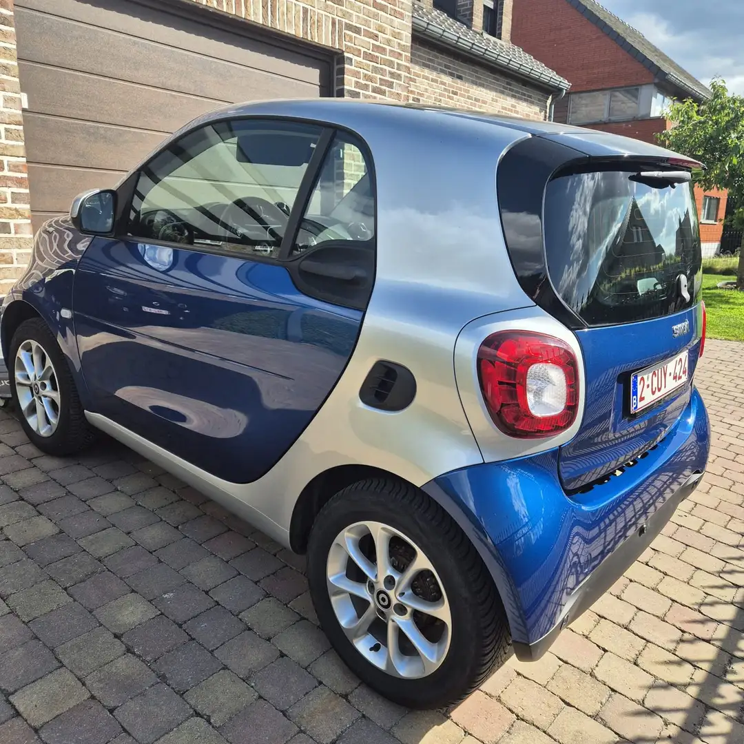 smart forTwo Fortwo coupé 1.0i Prime DCT Bleu - 1