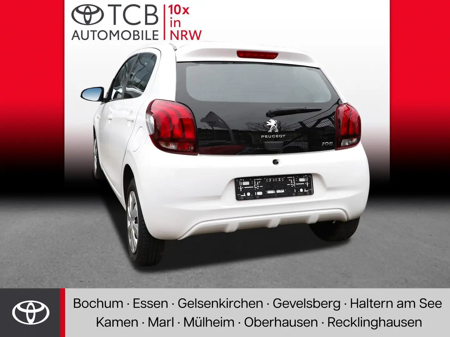 Peugeot 108 1.0 VTi Active KLIMA BT ZV SERVO eFH NSW ABS Wit - 2