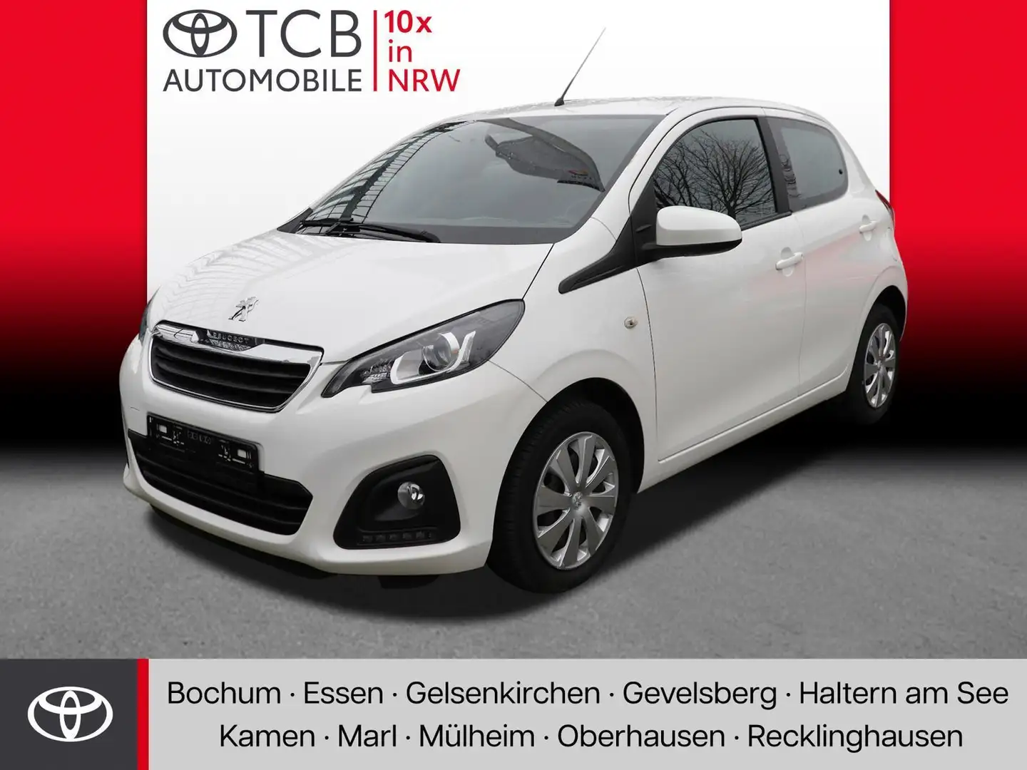 Peugeot 108 1.0 VTi Active KLIMA BT ZV SERVO eFH NSW ABS Wit - 1