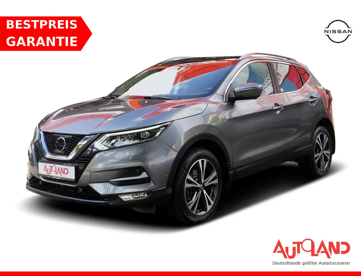 Nissan Qashqai 360° Tempomat Sitzheizung Navi Spurhalte Grau - 1
