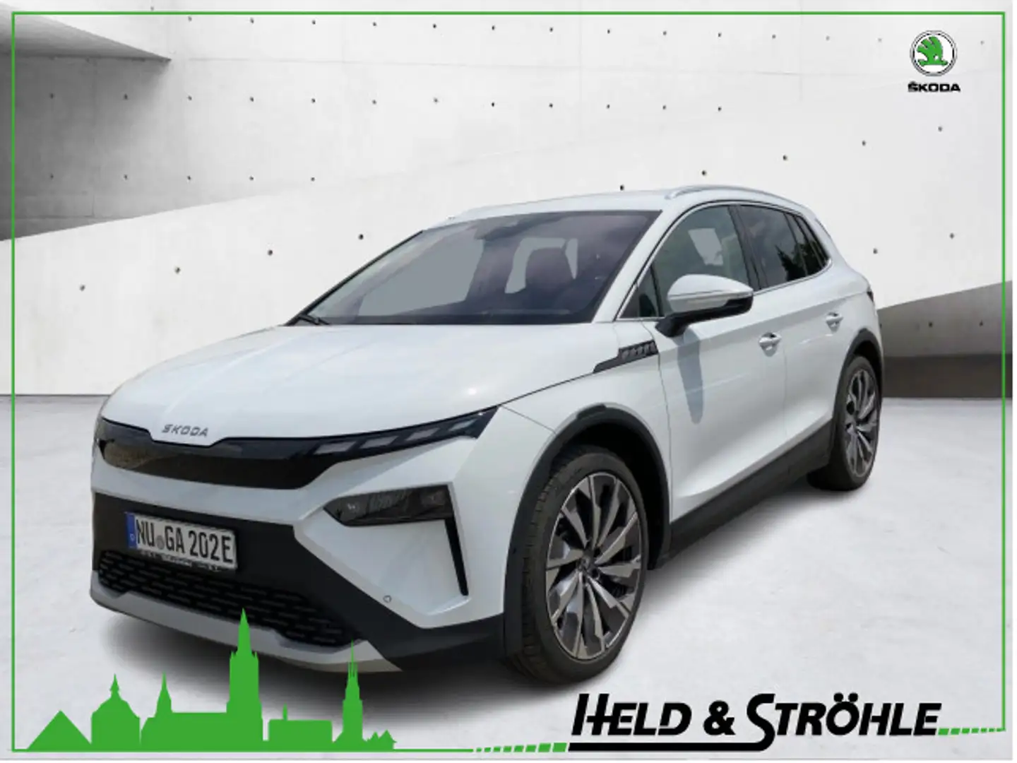 Skoda 85 Maxx 82 kWh AHK WÄPU 21" MATRIX AR-HUD Blanco - 1