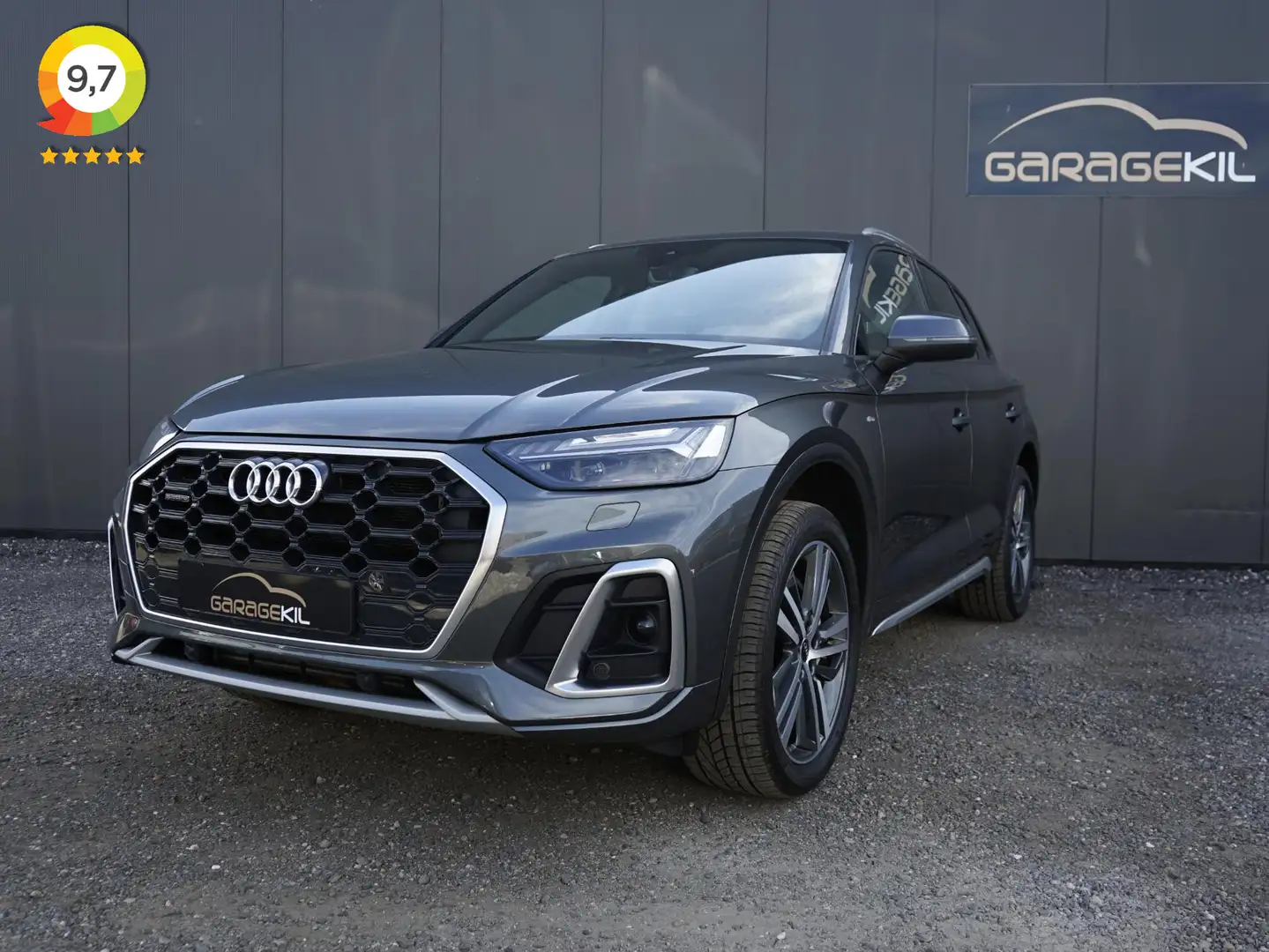 Audi Q5 50 TFSI e S edition 3x S-line / 1e Eig / Dealerond Gris - 1