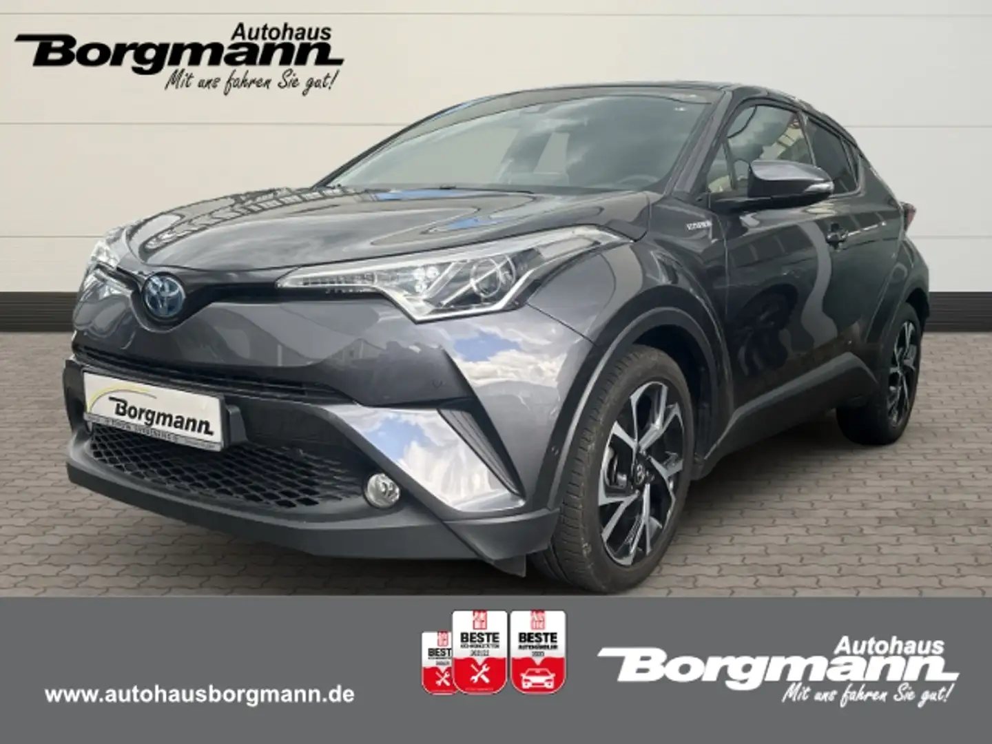 Toyota C-HR Hybrid Club 1.8 EU6d-T   Navi Bremsassistent Einpa Gris - 1