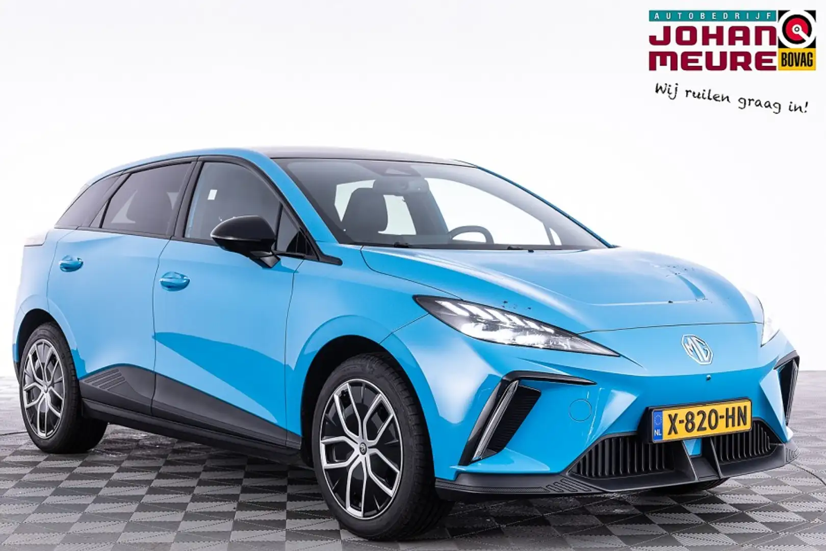 MG MG4 Luxury 64 kWh | Half LEDER | ECC | CARPLAY ✅ 1e Ei Bleu - 1