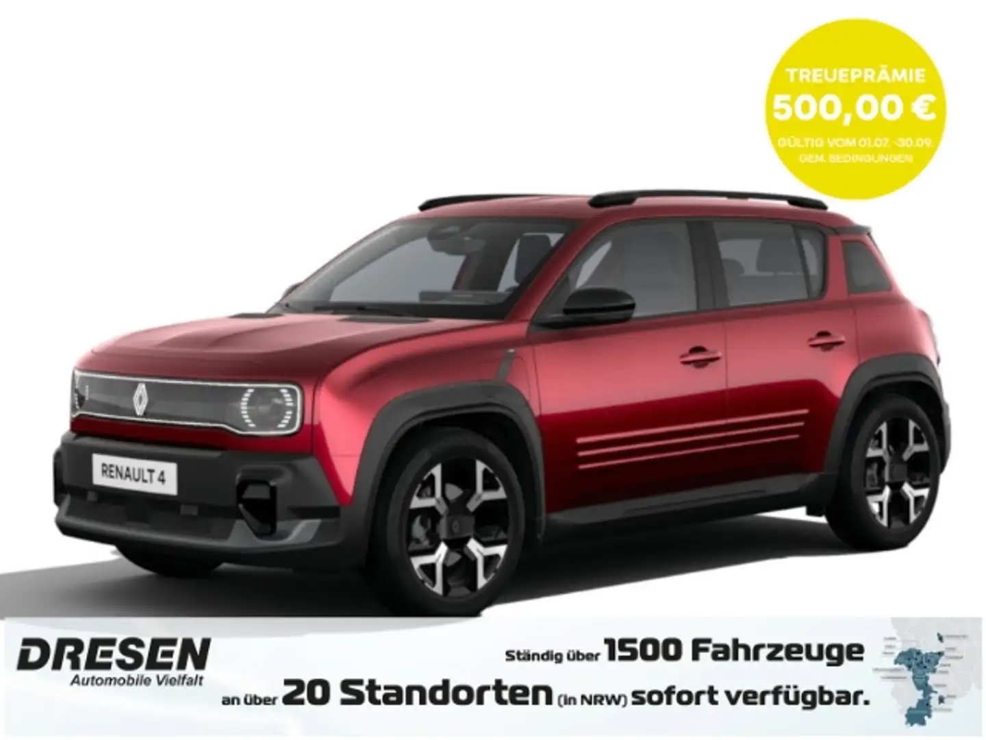 Renault R 4 E-Tech Techno 150 Navi*LED*Kamera*Keyless*Klimaaut Rot - 1