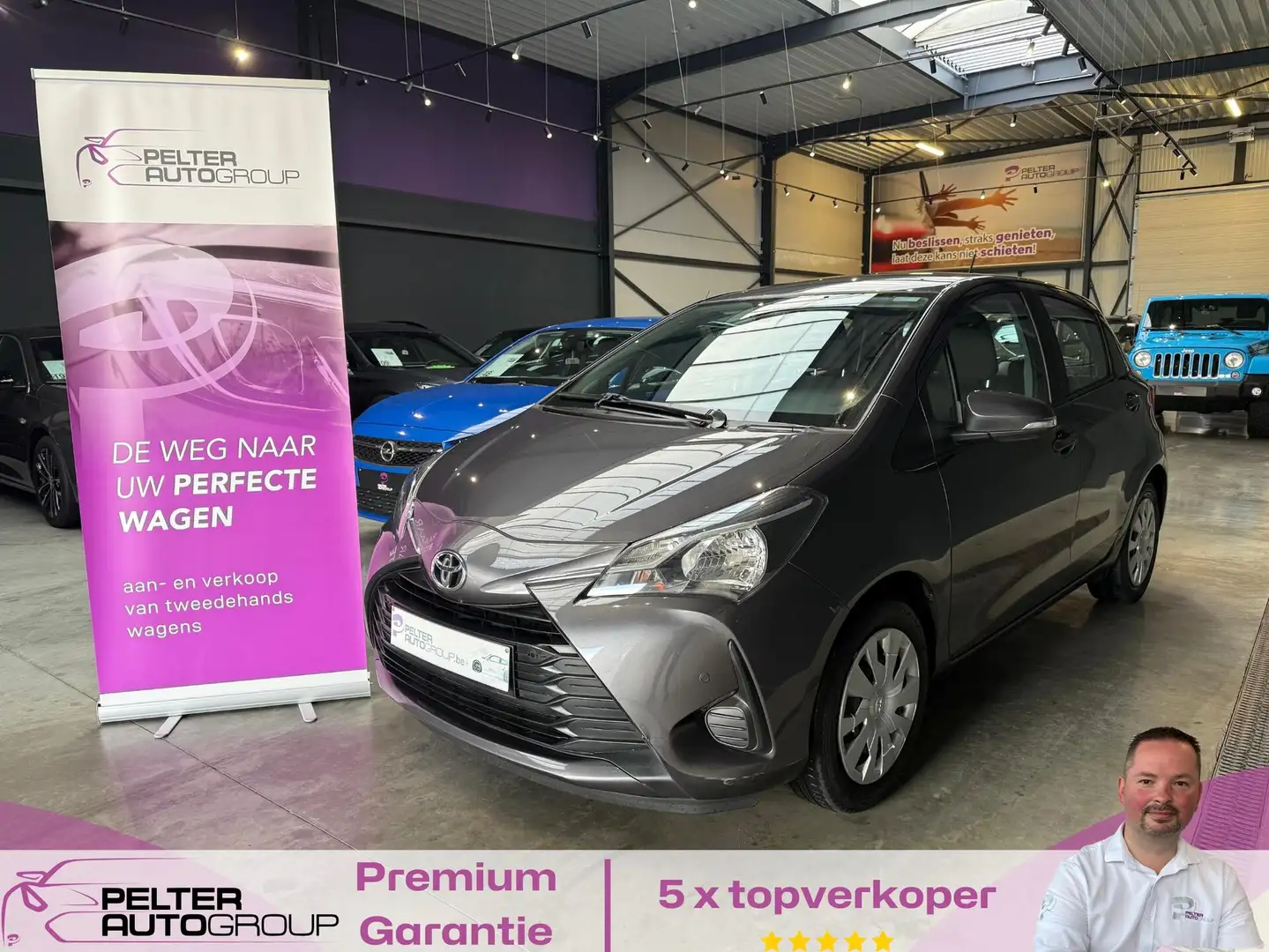 Toyota Yaris 1.5i Dual VVT-iE Camera GPS 42.000km! Gris - 1