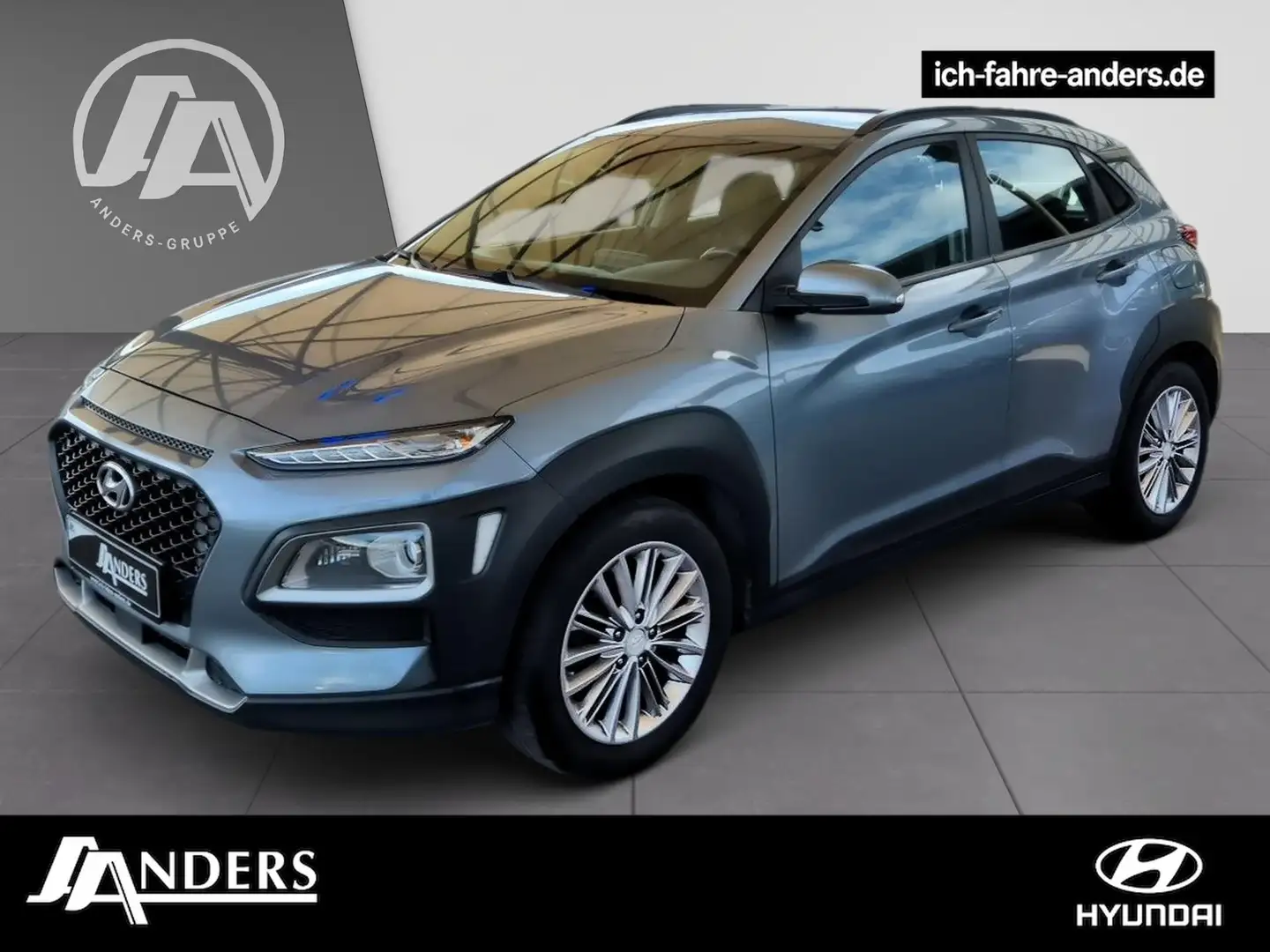 Hyundai KONA 1.0 T-GDI Trend 2WD Navi+PDC+SHZ+Kamera+LED Zilver - 1