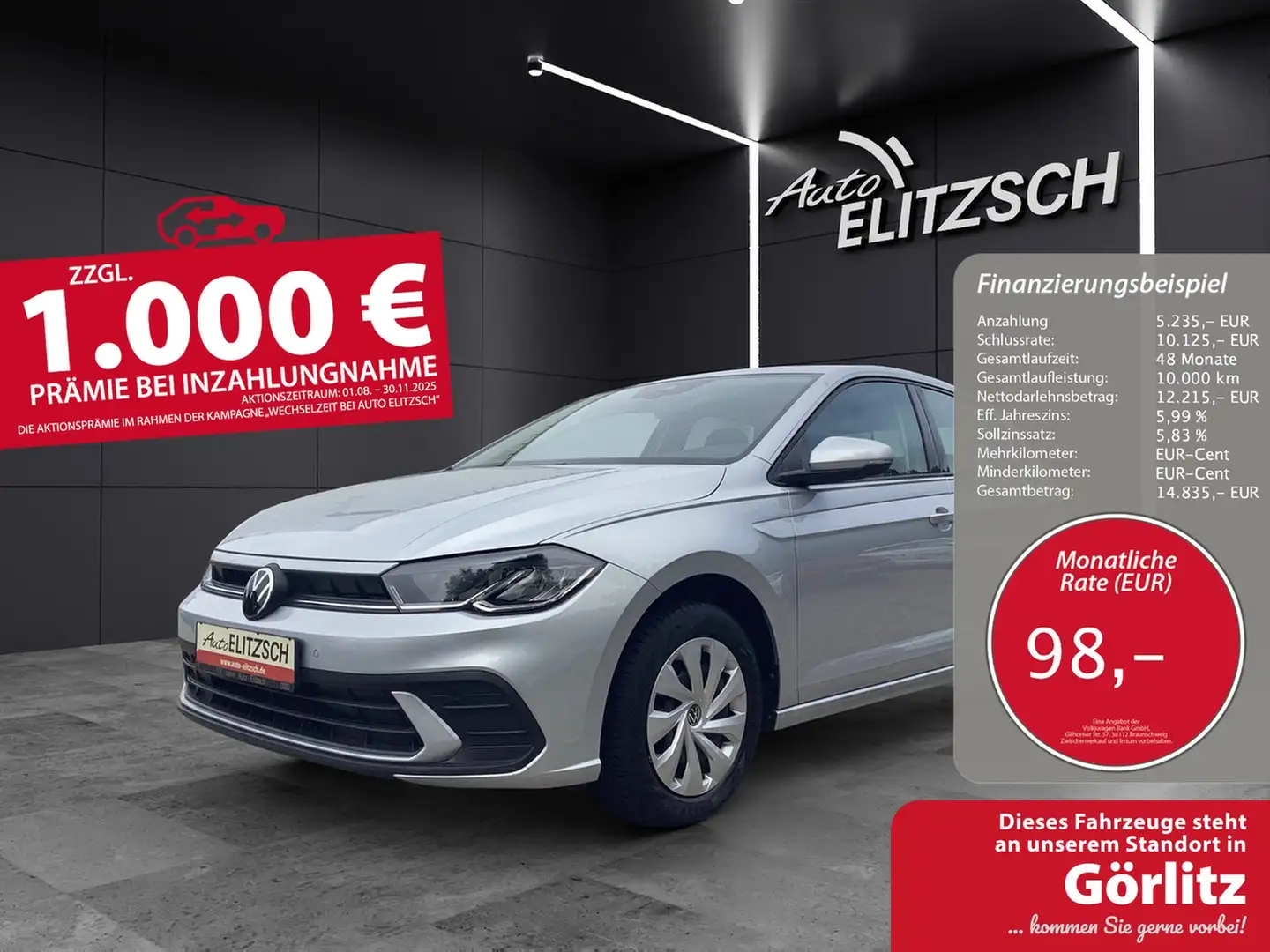 Volkswagen Polo Life Silber - 1