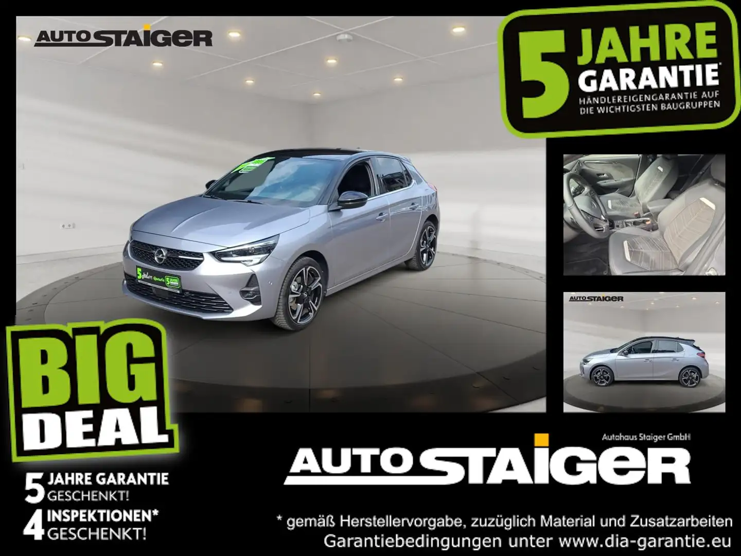 Opel Corsa F Ultimate Turbo Allwetter*Navi*Sitzheizung Grau - 1