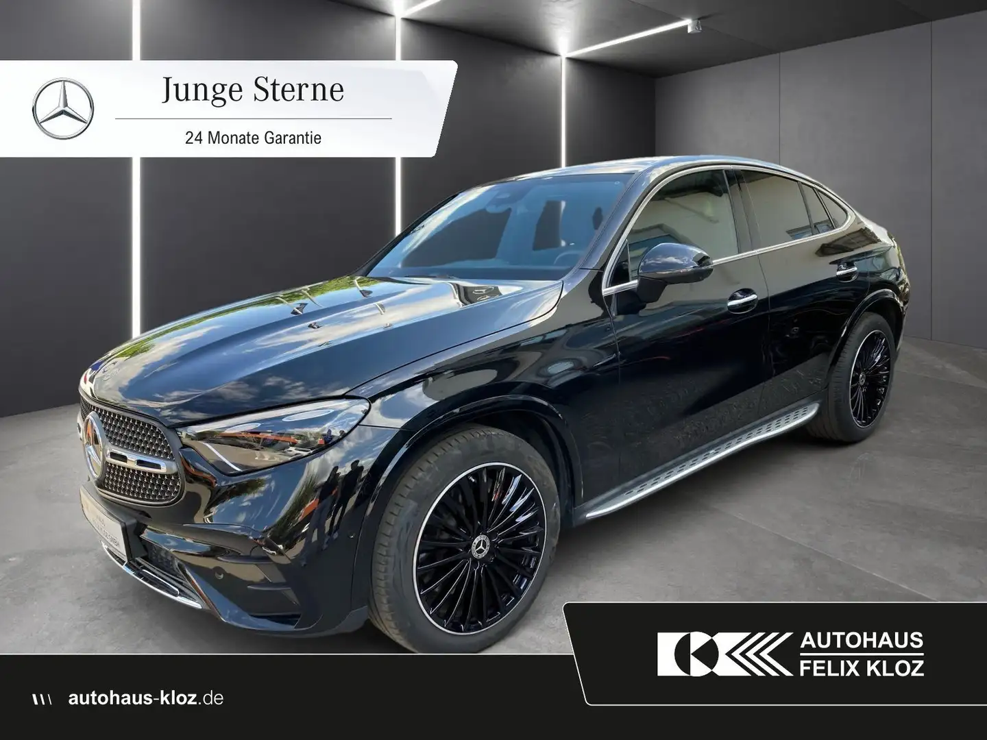 Mercedes-Benz GLC 300 4M Coupe Plus*AHK*Distro*HUD*360*Burmes* Schwarz - 1