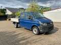 Volkswagen T6 Transporter T6 Doppelkabine Pritsche Doka/ Klima/AHK Blau - thumbnail 1