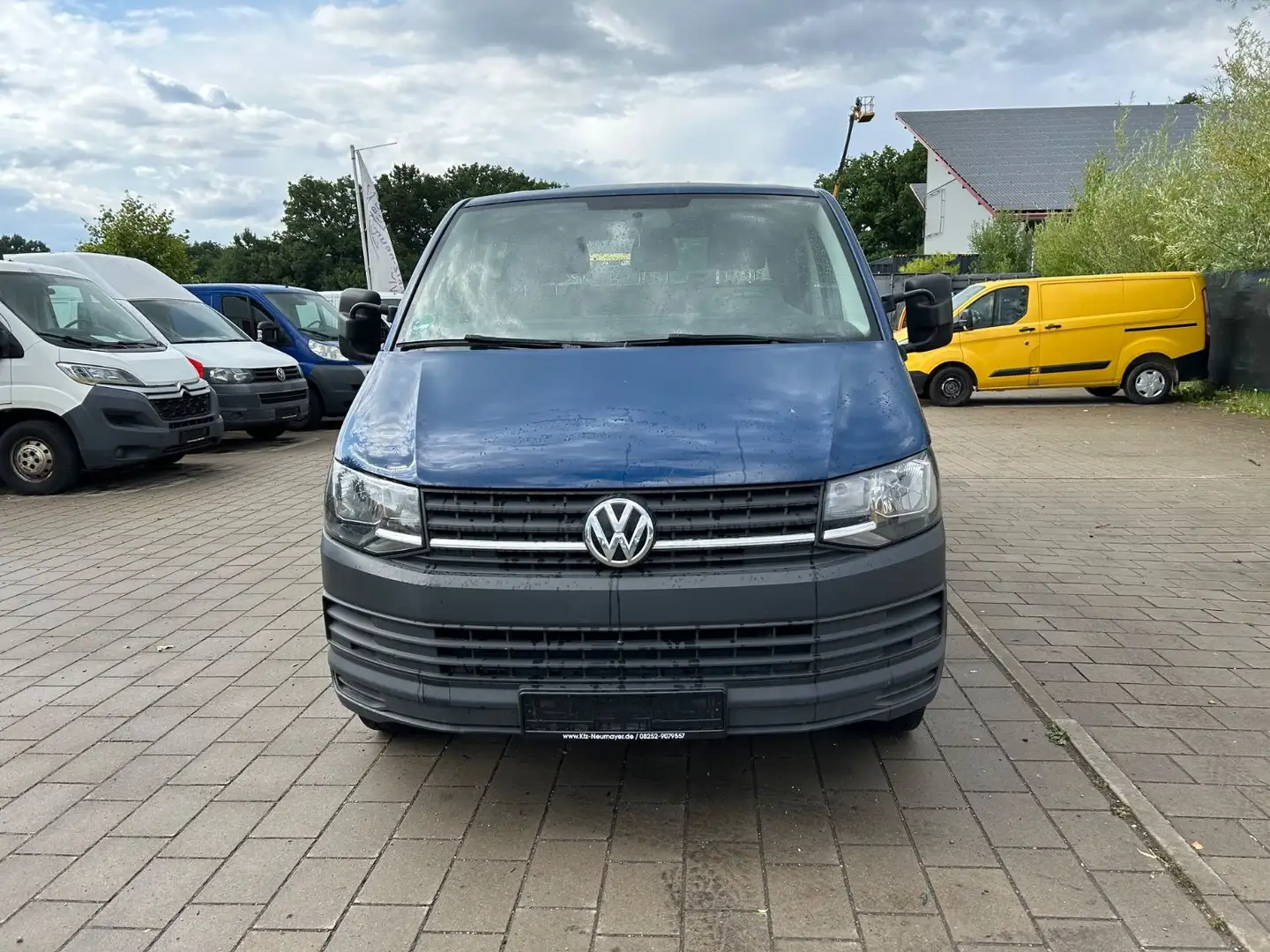 Volkswagen T6 Transporter T6 Doppelkabine Pritsche Doka/ Klima/AHK Blau - 2
