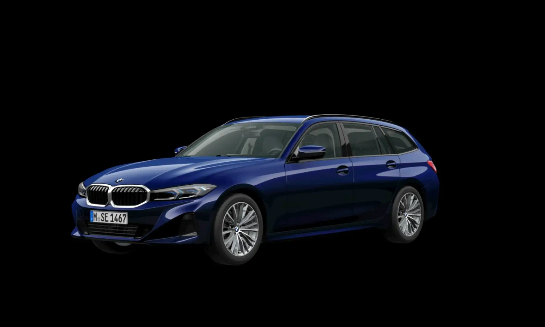 BMW 320 d Touring xDrive Aut. adapt.LED SpurAss AHK Navi Blau - 1