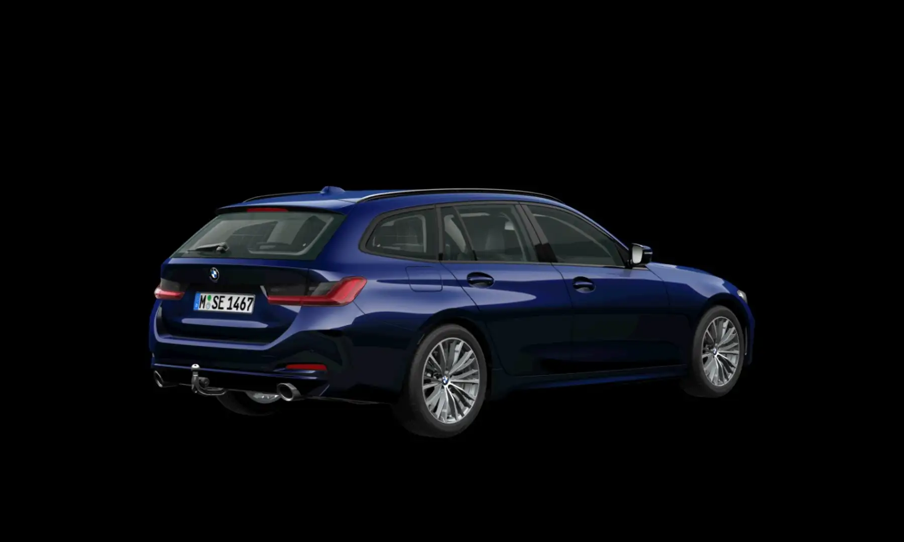 BMW 320 d Touring xDrive Aut. adapt.LED SpurAss AHK Navi Blau - 2