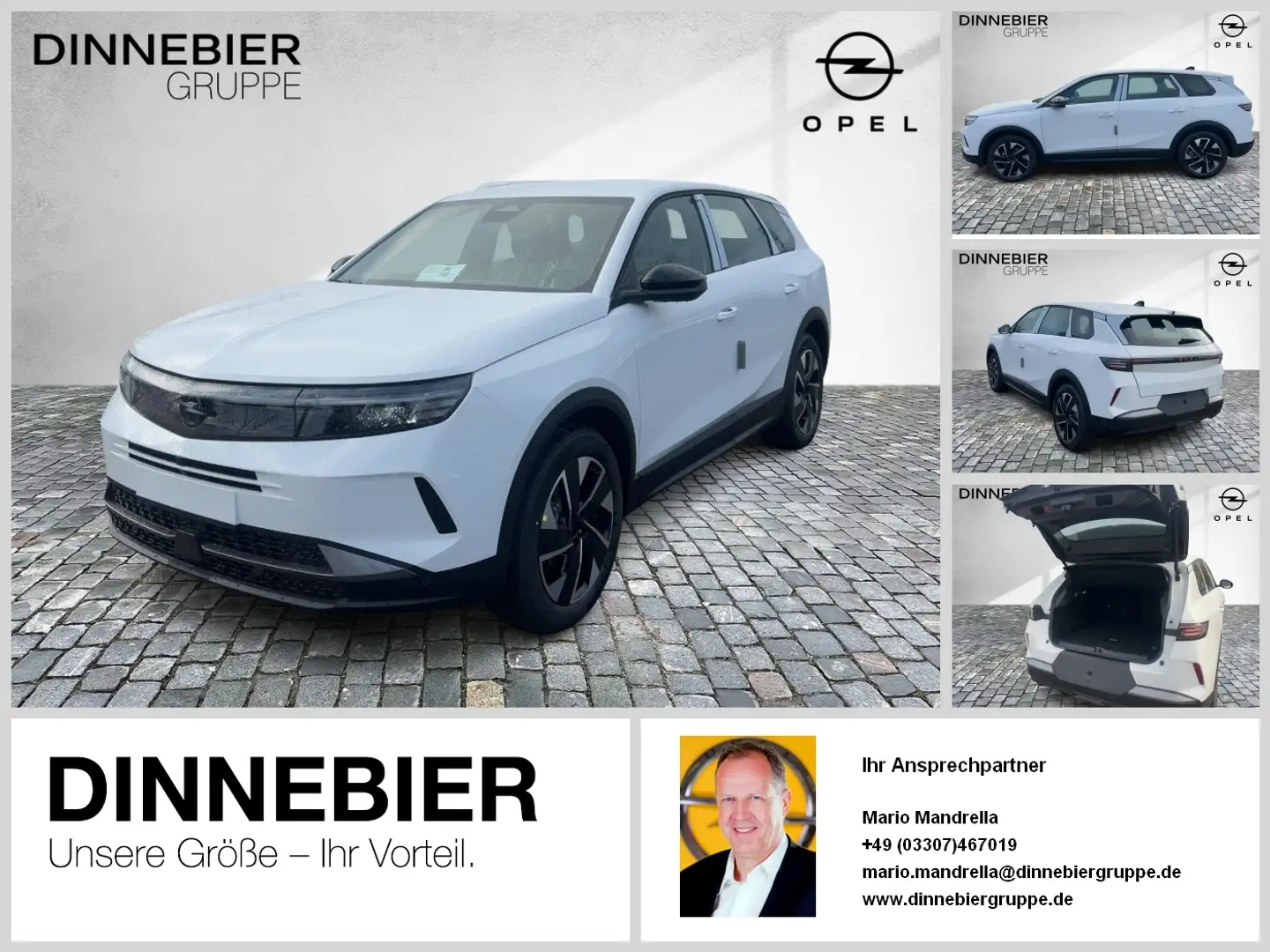 Opel Grandland Edition LED+Kamera+Navi+Allwetter Blanc - 1