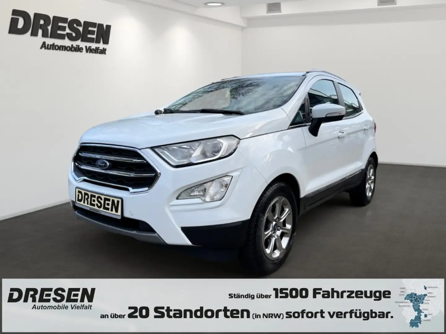 Ford EcoSport Titanium EcoBoost Navi*Carplay*AHK*PDC*Kamera*Totw Weiß - 1