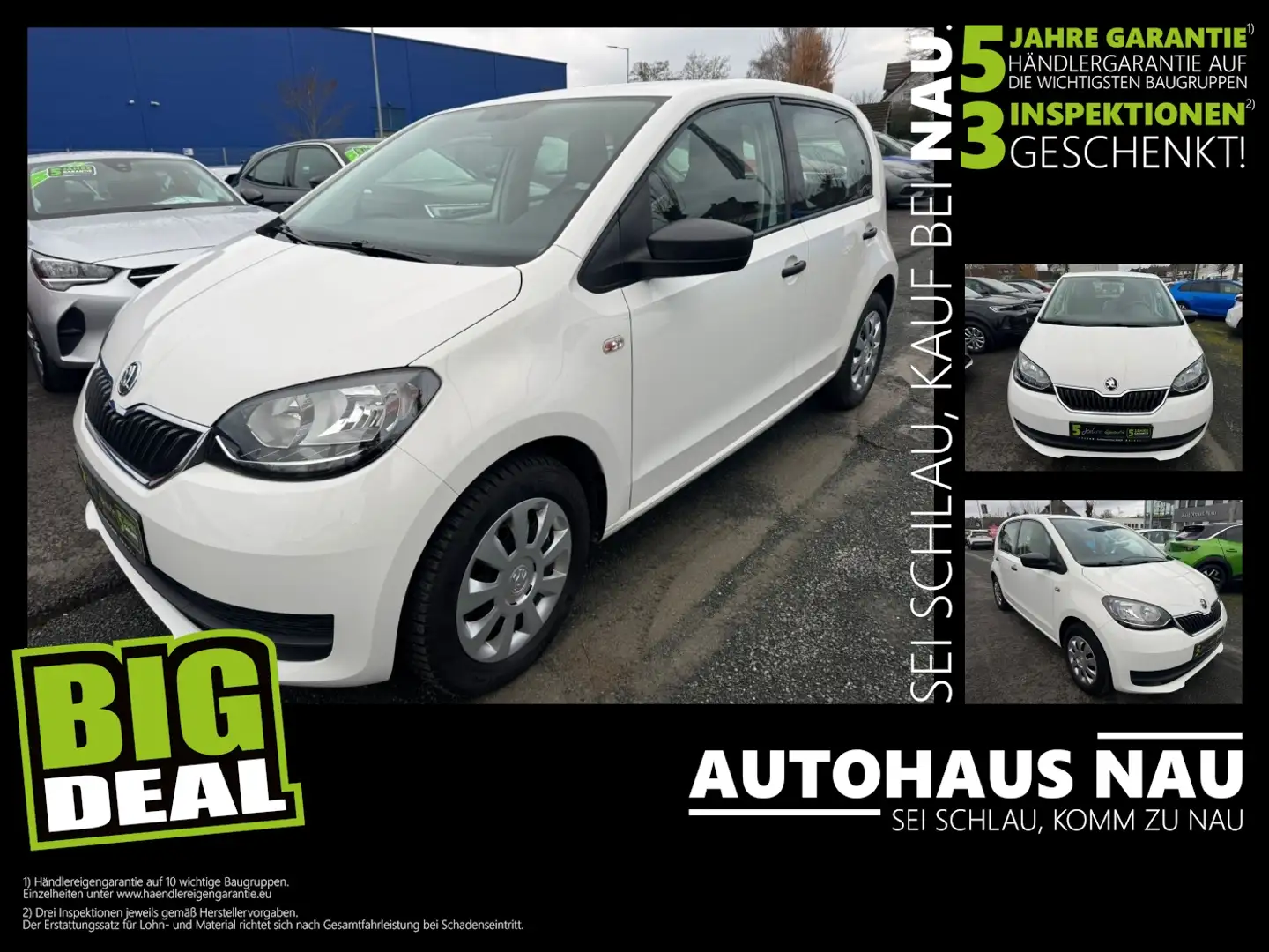 Skoda Citigo 1.0 Inkl. BigDeal Weiß - 1