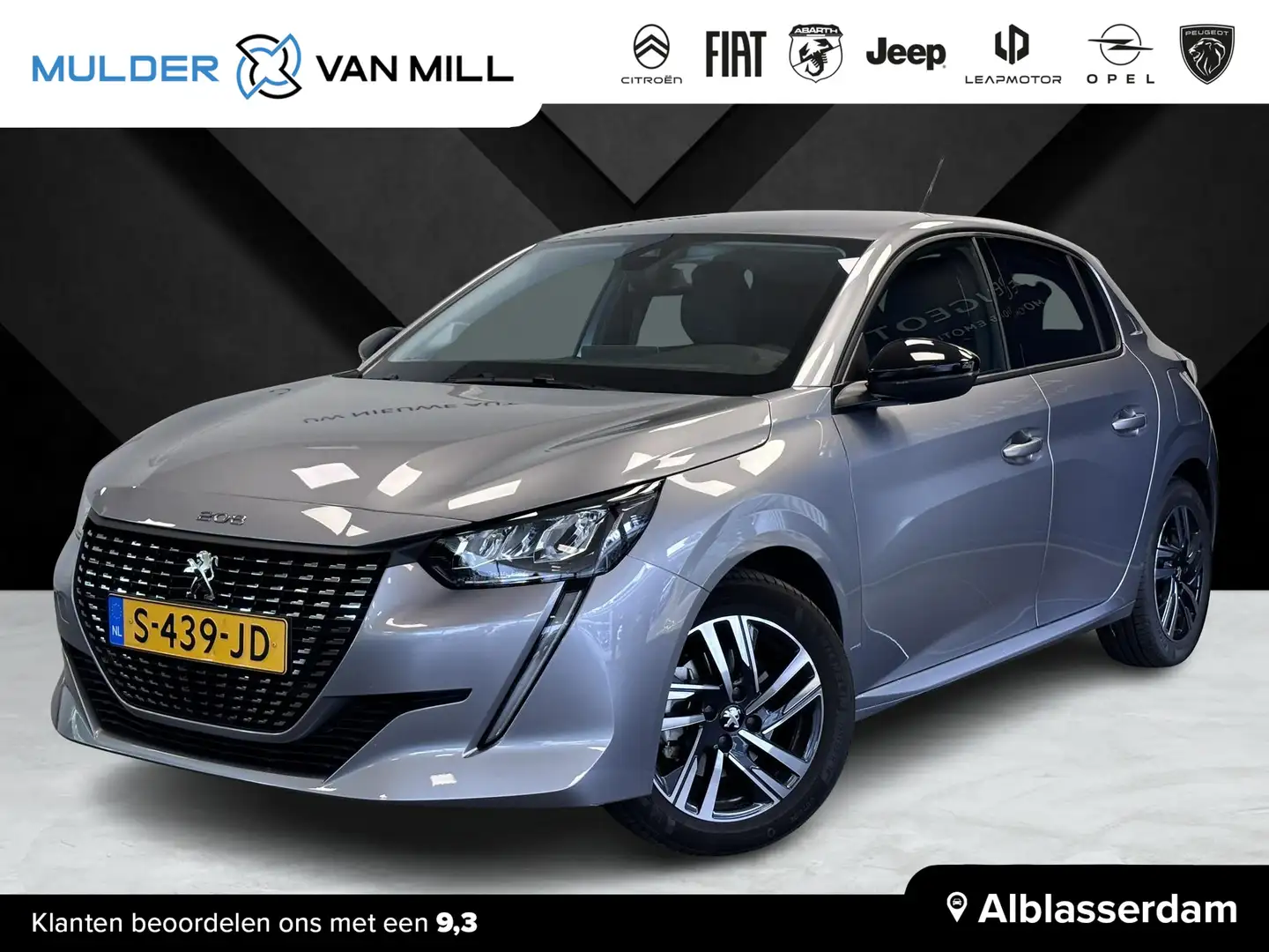 Peugeot 208 Allure Pack 1.2 Turbo 100pk | NAVI | CAMERA | APPL Grijs - 1
