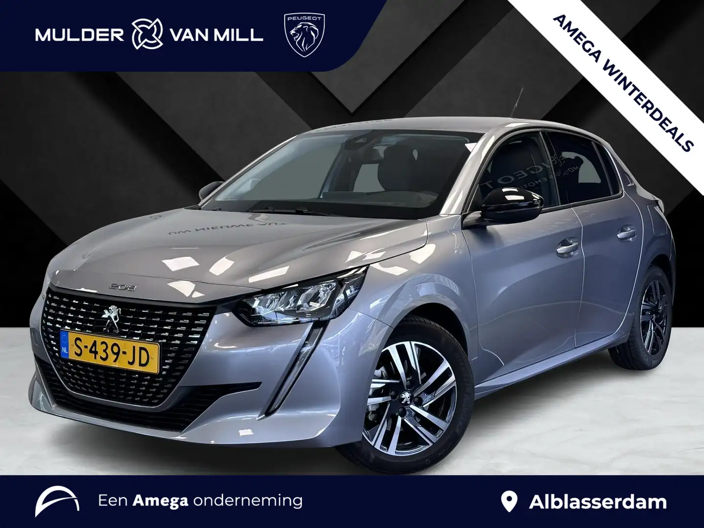 Peugeot 208 Allure Pack 1.2 Turbo 100pk | NAVI | CAMERA | APPL Grau - 1