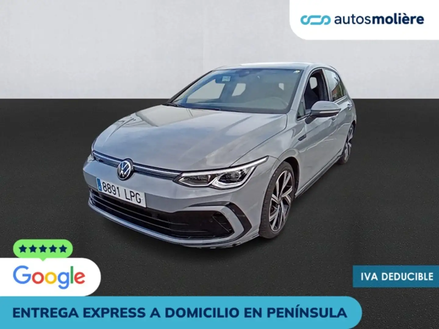 Volkswagen Golf 1.5 eTSI R-Line DSG 110kW Gris - 1