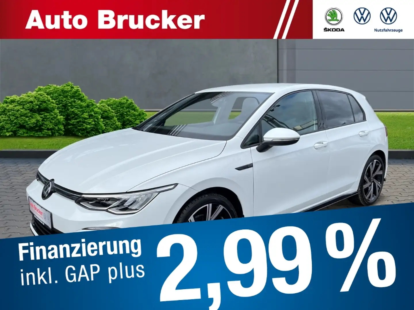 Volkswagen Golf VIII R-Line 2.0 TDI+DSG+LED+Navi+3-Zonen-Klima+SHZ Blanc - 1