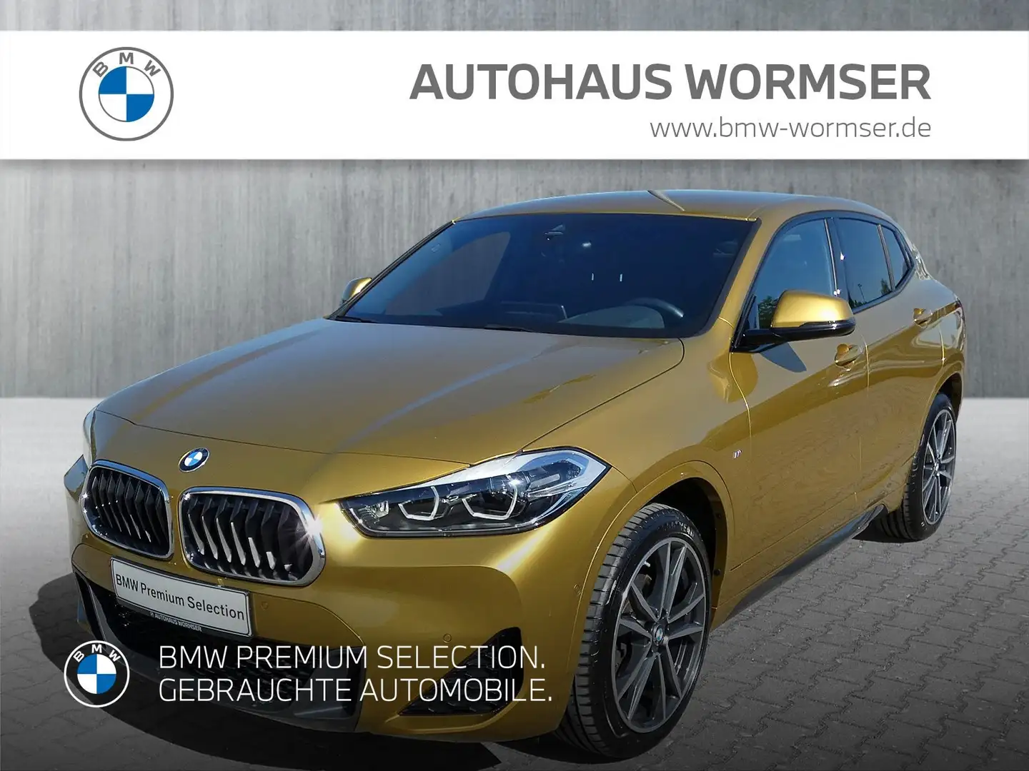 BMW X2 sDrive18i M Sportpaket Head-Up HiFi DAB LED Geel - 1