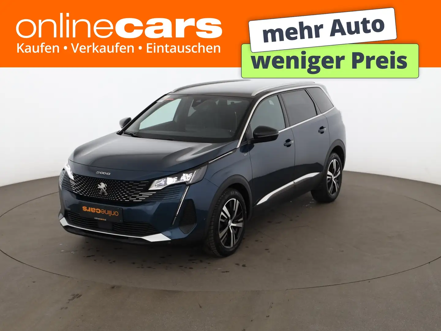 Peugeot 5008 1.5 BlueHDi 130 GT Aut 7-SITZER LED AHK NAVI Blau - 1