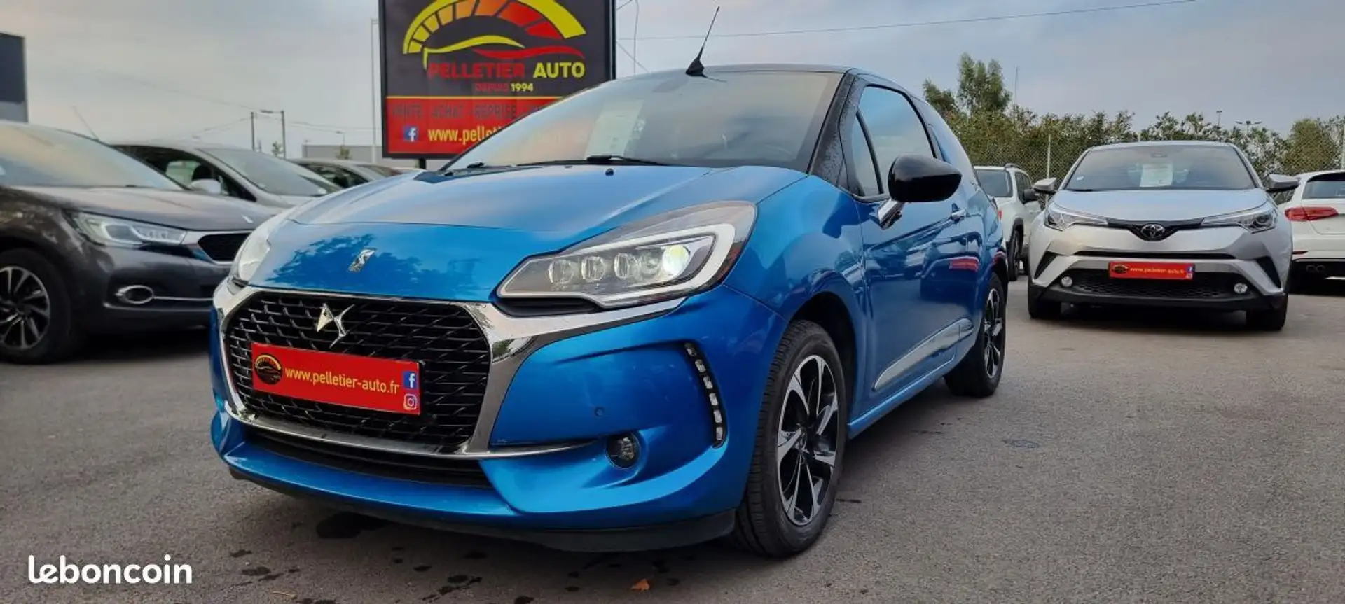 DS Automobiles DS 3 DS3 Cabriolet BlueHDi 100 SetS BVM So Chic Kék - 1