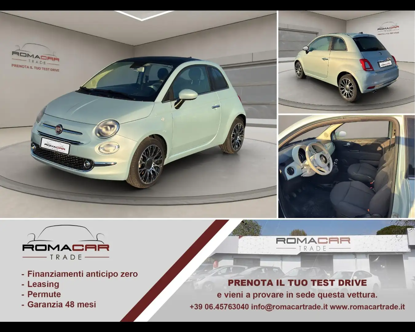 Fiat 500 (2015-2024) - 500 1.0 Hybrid Dolcevita Blau - 1