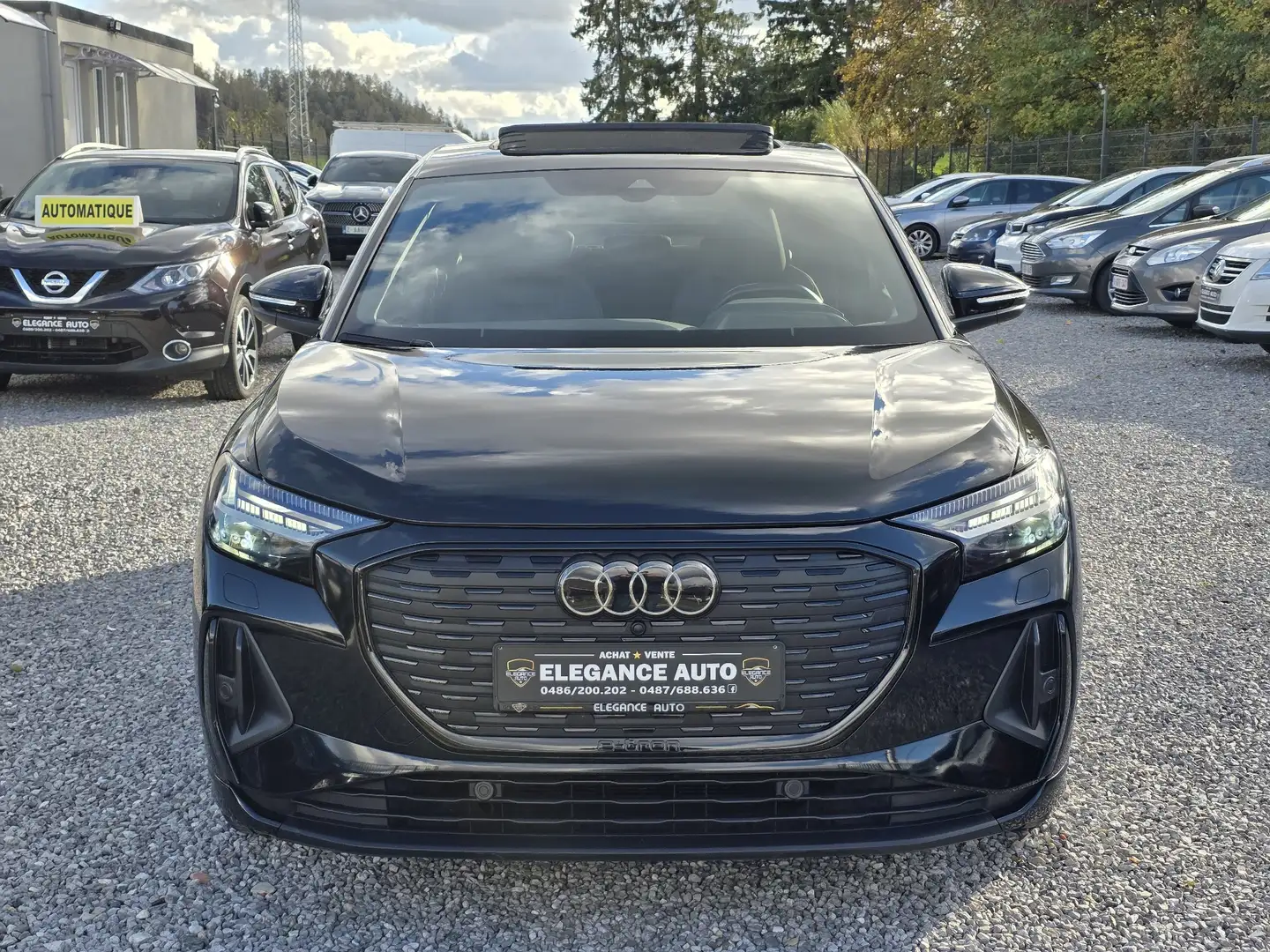 Audi Q4 e-tron Sportback 82 kWh 40 S line-Full opt-Garantie Zwart - 2