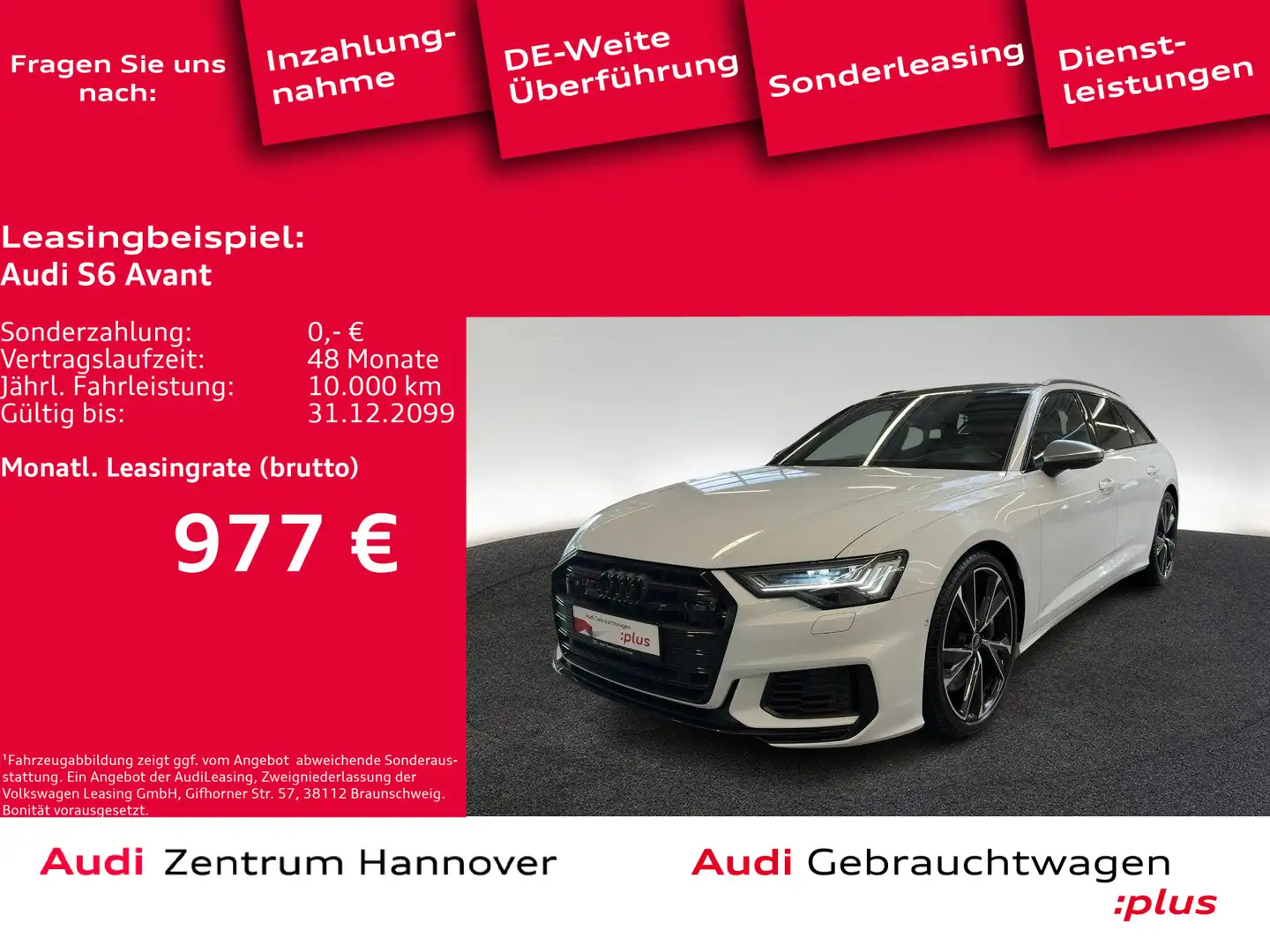Audi S6 55 TDI qu. Head-Up Pano HD Matrix B&O White - 1