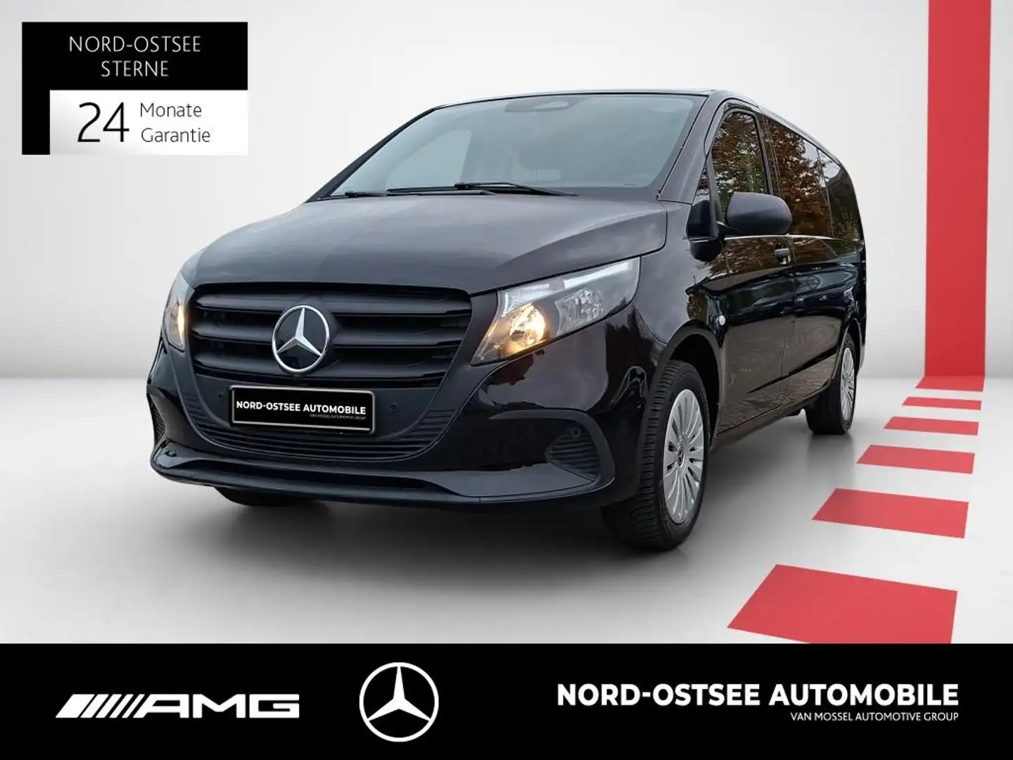 Mercedes-Benz Vito 116 TOURER NEUES MODELL AHK 2,5t KAM MBUX Noir - 1