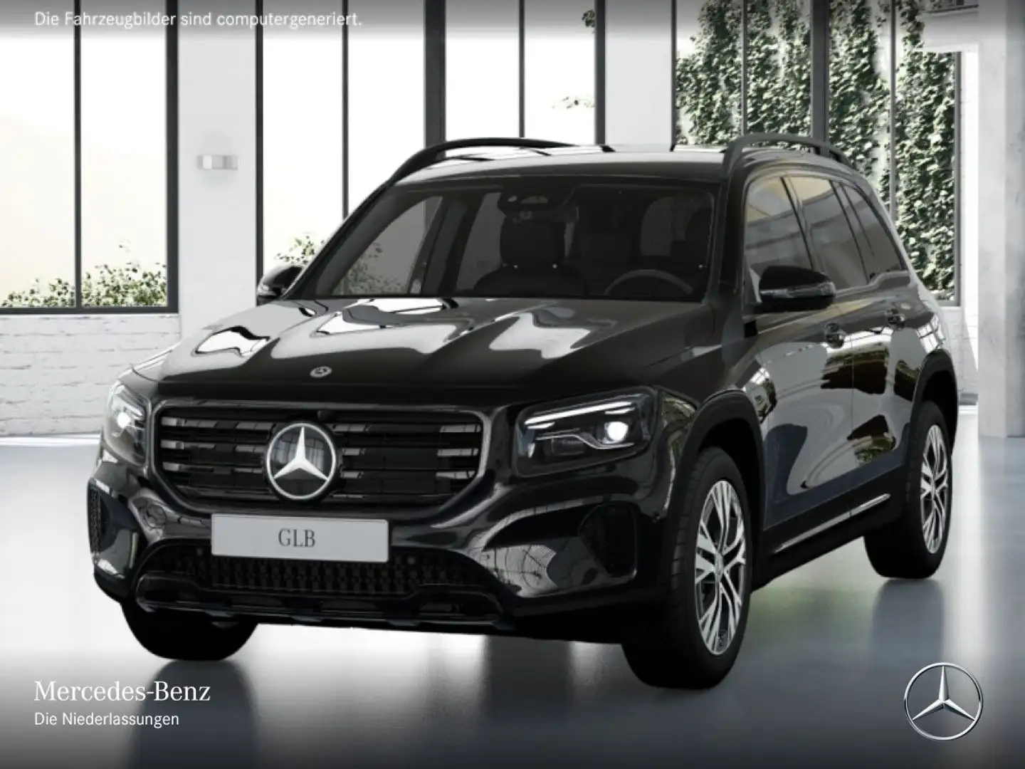 Mercedes-Benz GLB 200 PROGRESSIVE+NIGHT+360°+AHK+MULTIBEAM+TOTW Schwarz - 2