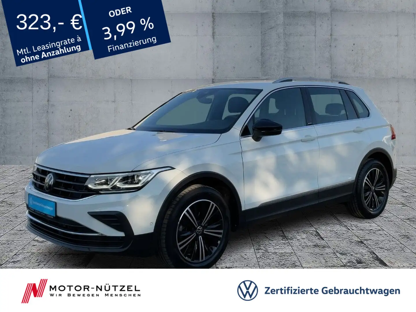 Volkswagen Tiguan 2.0 TDI DSG MOVE 5JG+MATRIX+NAV+AHK+STHZG Weiß - 1