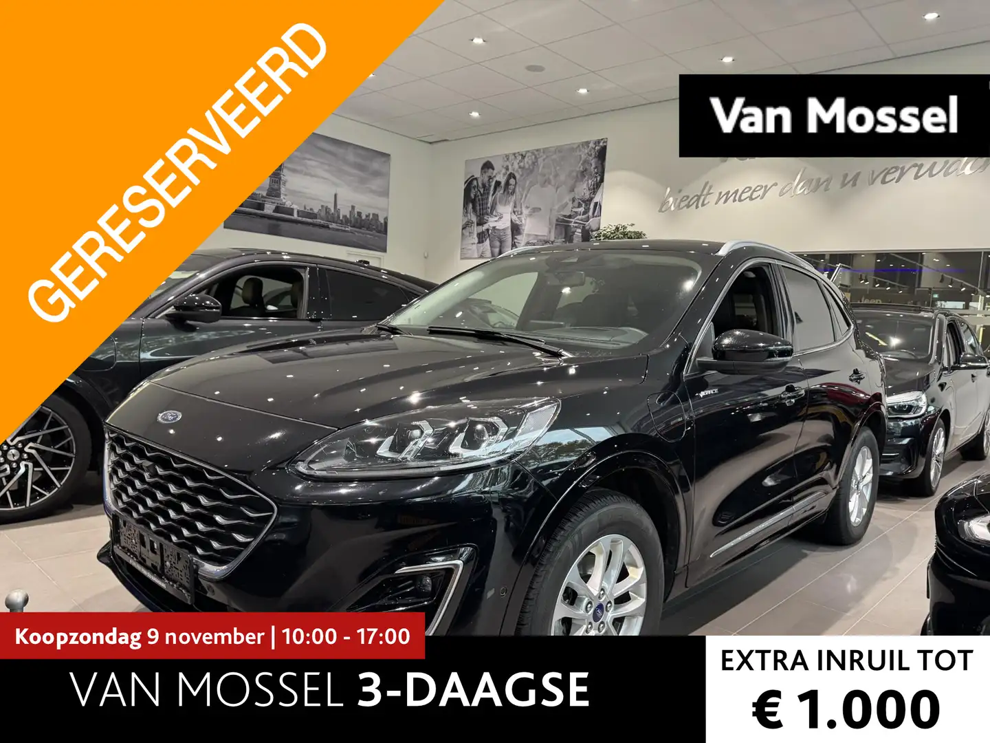 Ford Kuga 2.5 PHEV Vignale Adapt. Cruise | Elektr. Achterkle Noir - 1