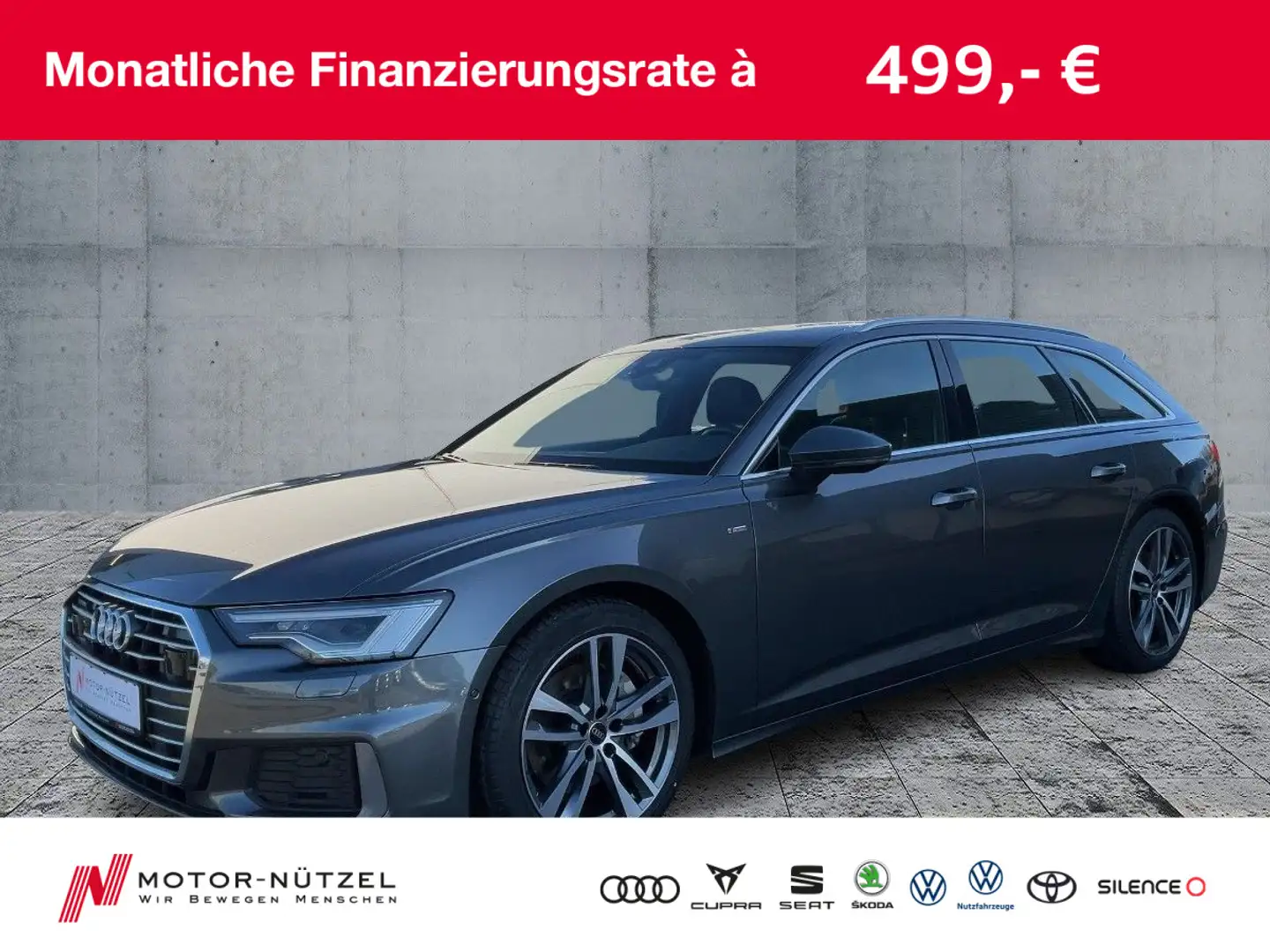 Audi A6 45 TDI QU S-TR 2xS-LINE MATRIX+NAVI+B&O Grau - 1