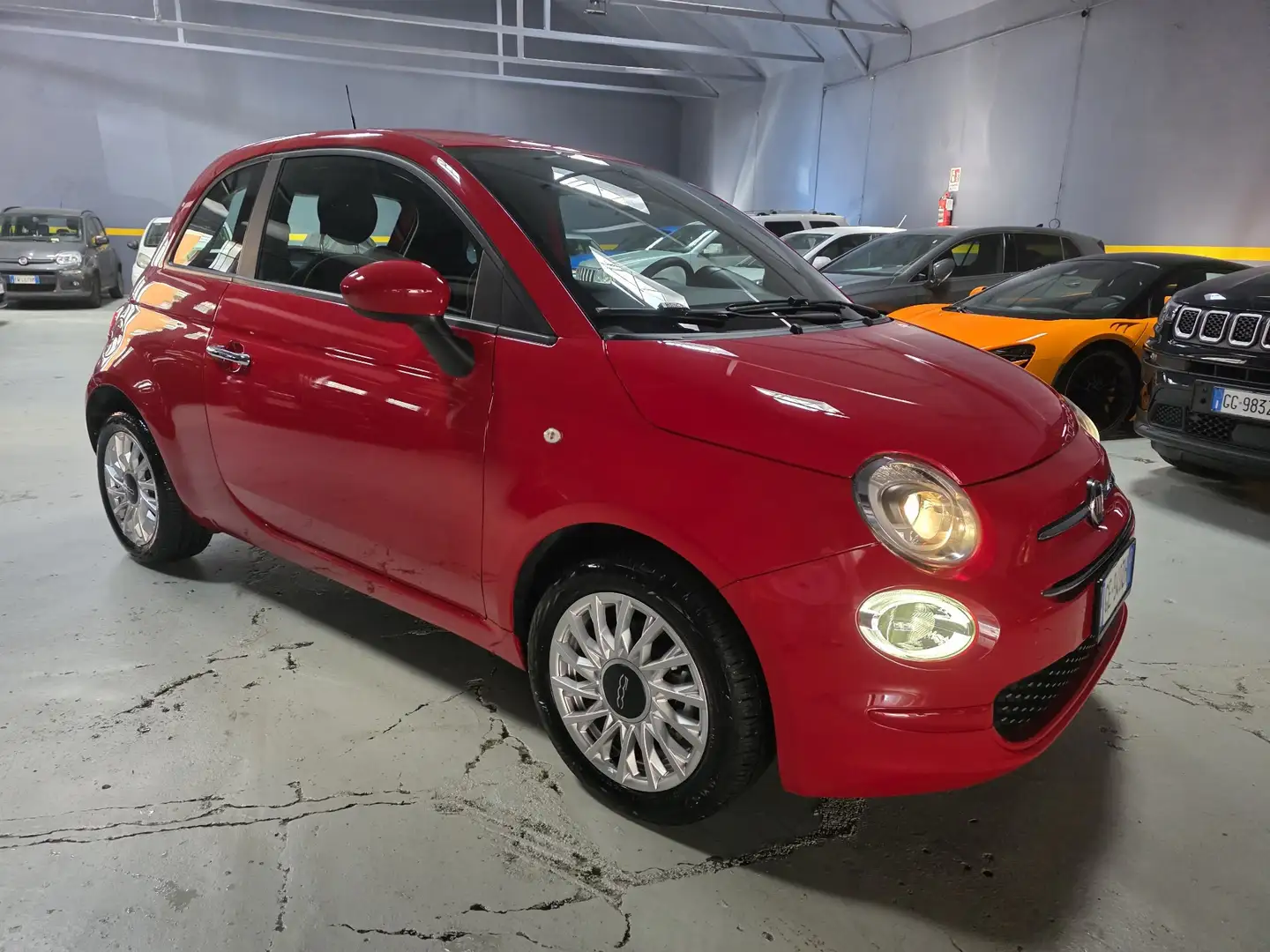 Fiat 500 KM 15.000 1.0 BENZINA HYBRID CARPLAY Rosso - 1