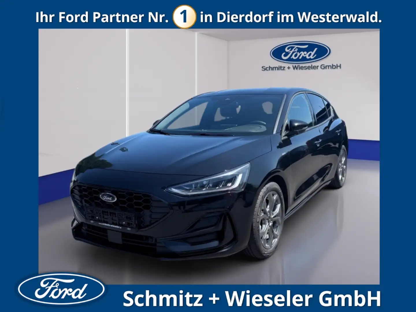 Ford Focus ST-Line 1.0 EcoBoost 125PS B&O Sound Kamera Noir - 1