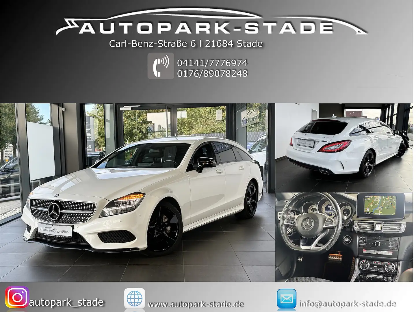 Mercedes-Benz CLS AMG LED Assis 360 Mem Alb - 1